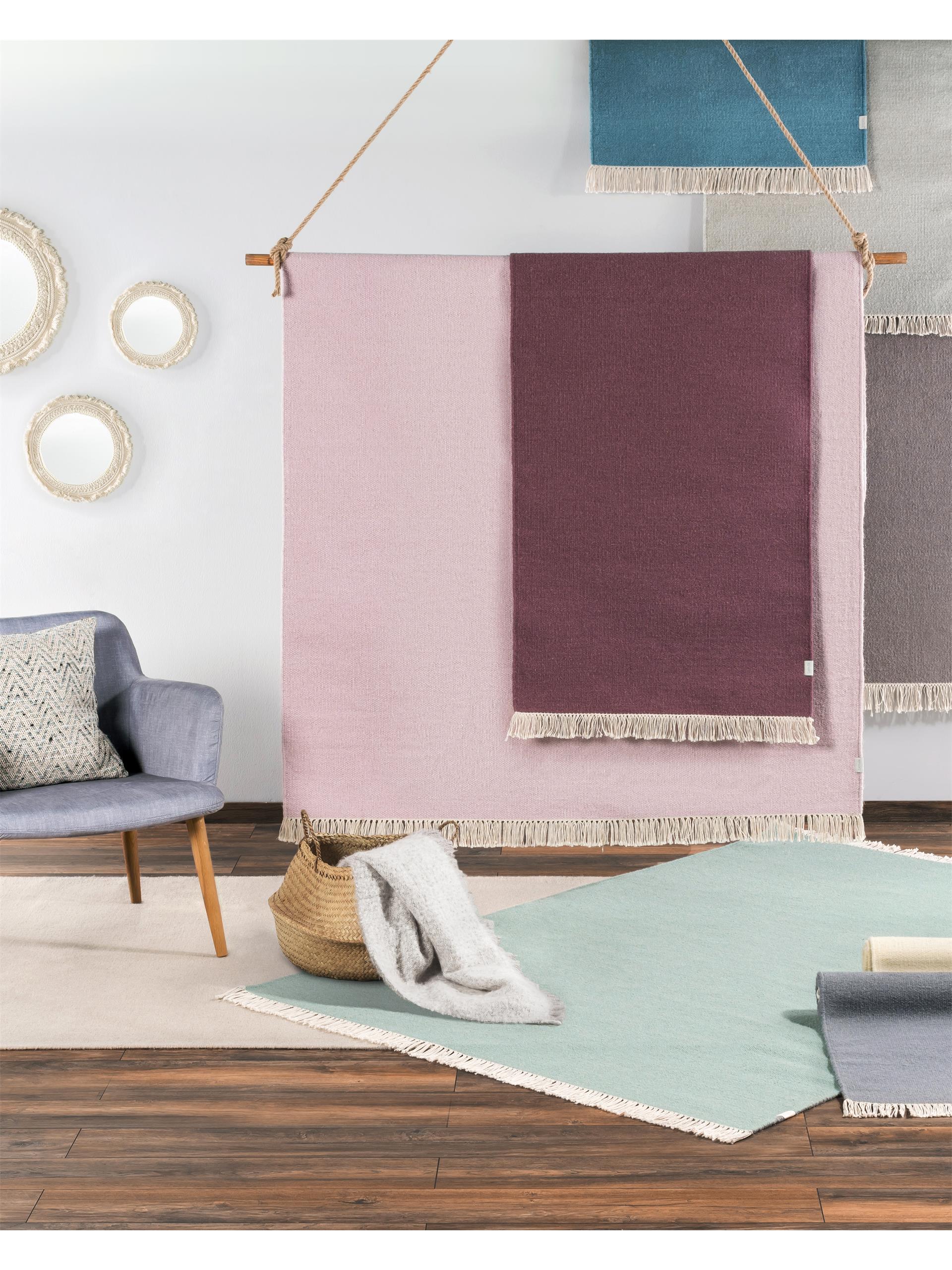 Wool Rug Liv Light Green