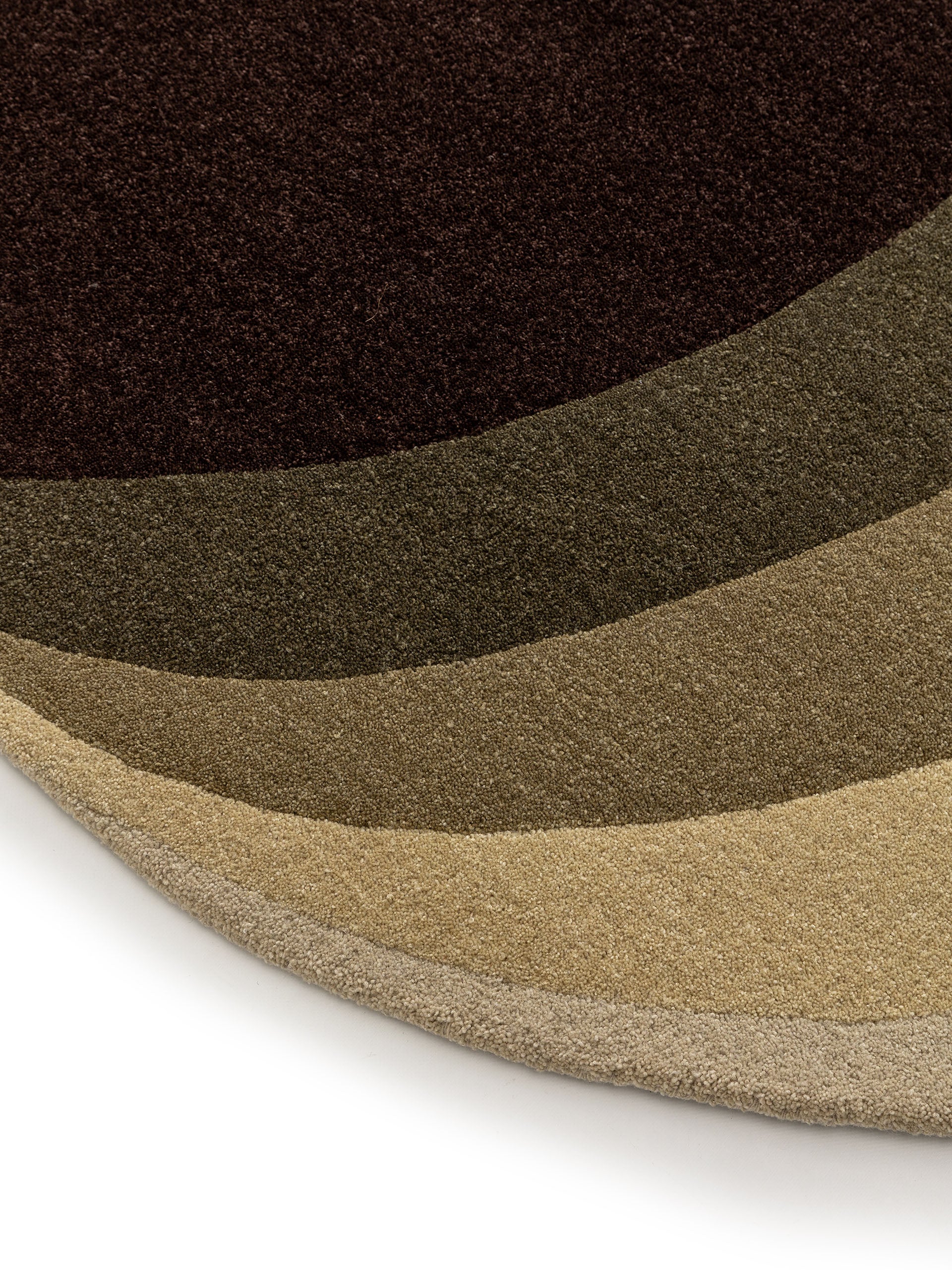 Alfombra de lana Quin verde