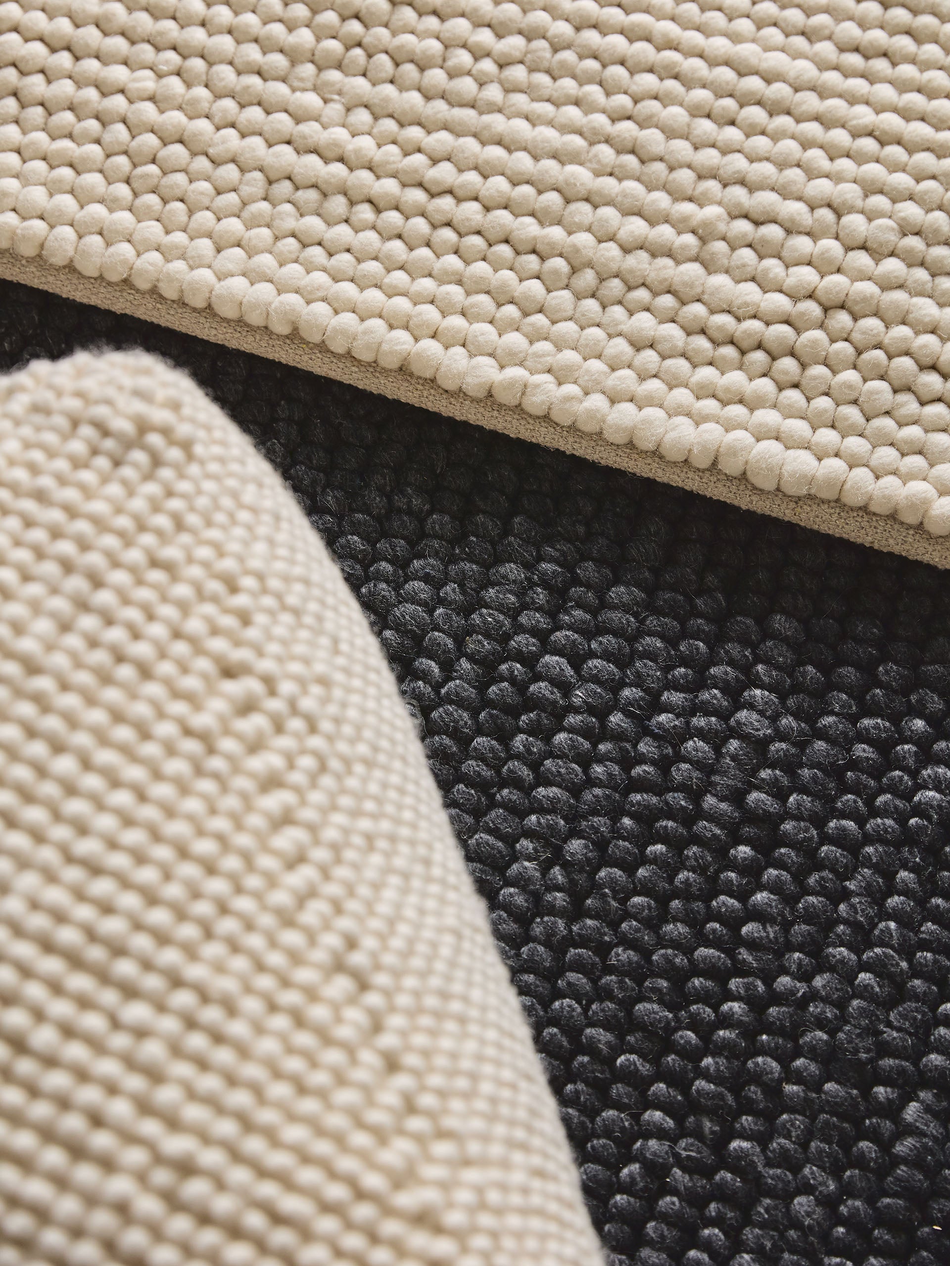 Wool Rug Beads Charcoal