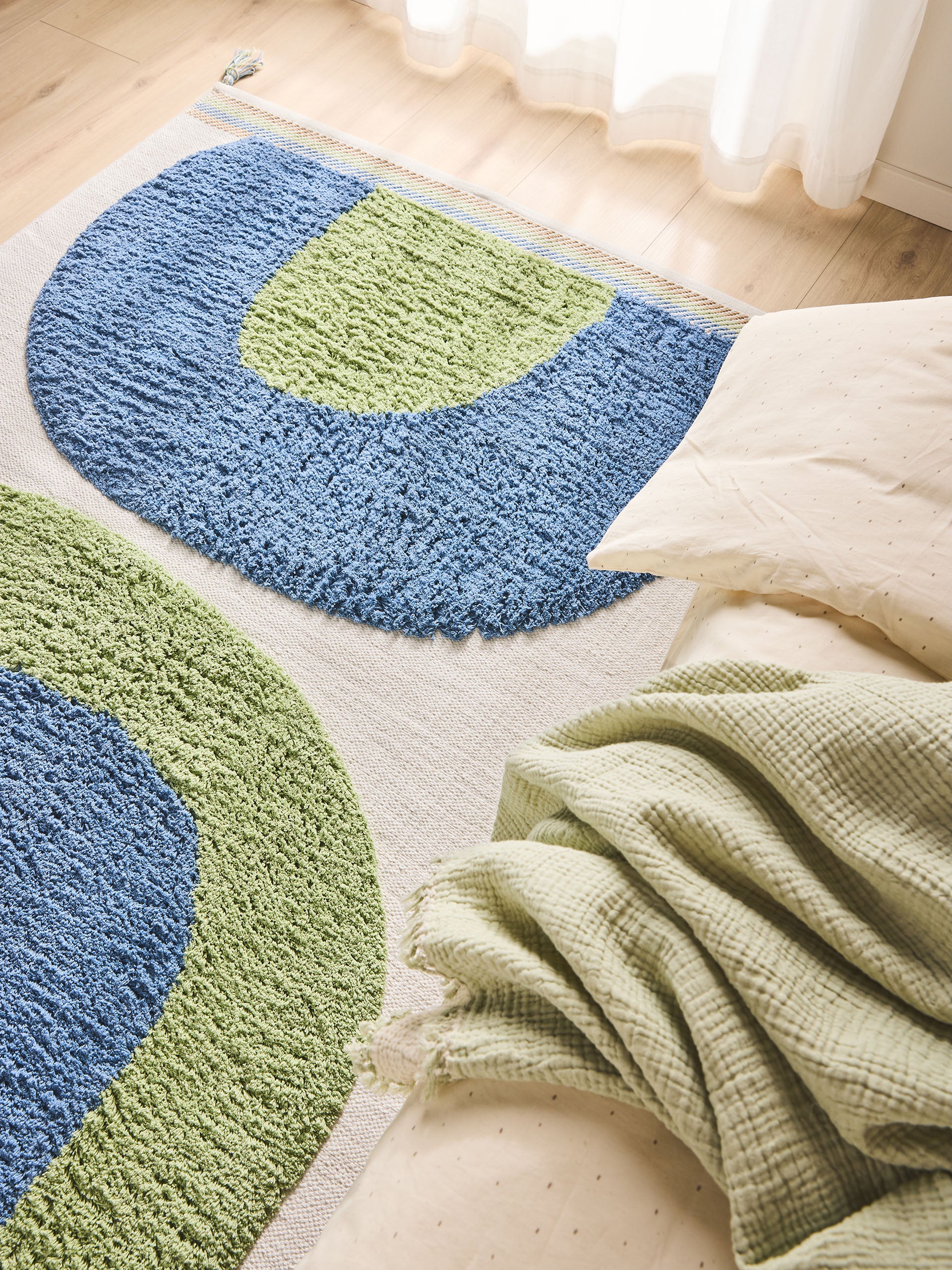 Kids rug Ruby Blue/Green