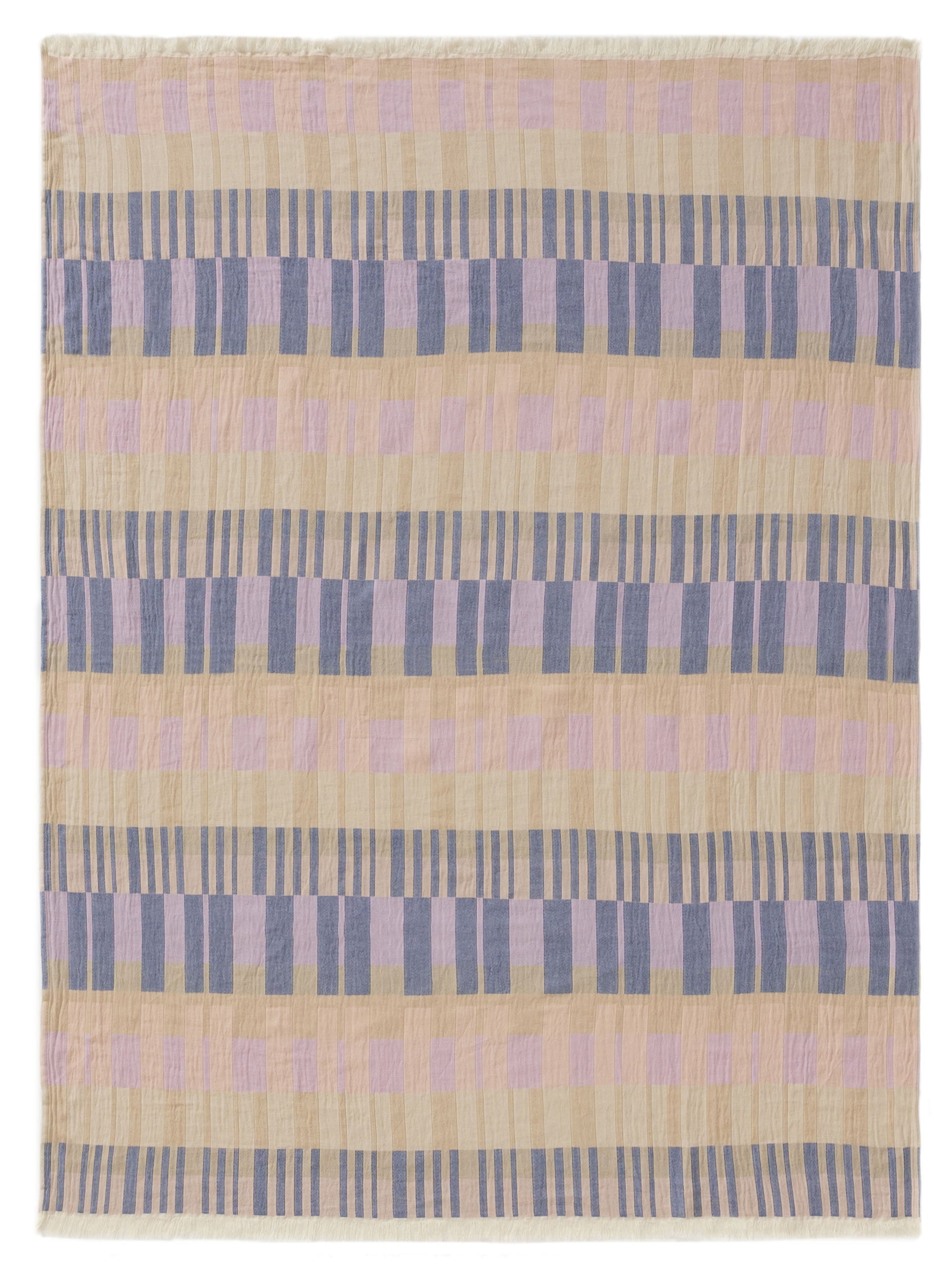 Cotton blanket Nico Multicolour/Purple