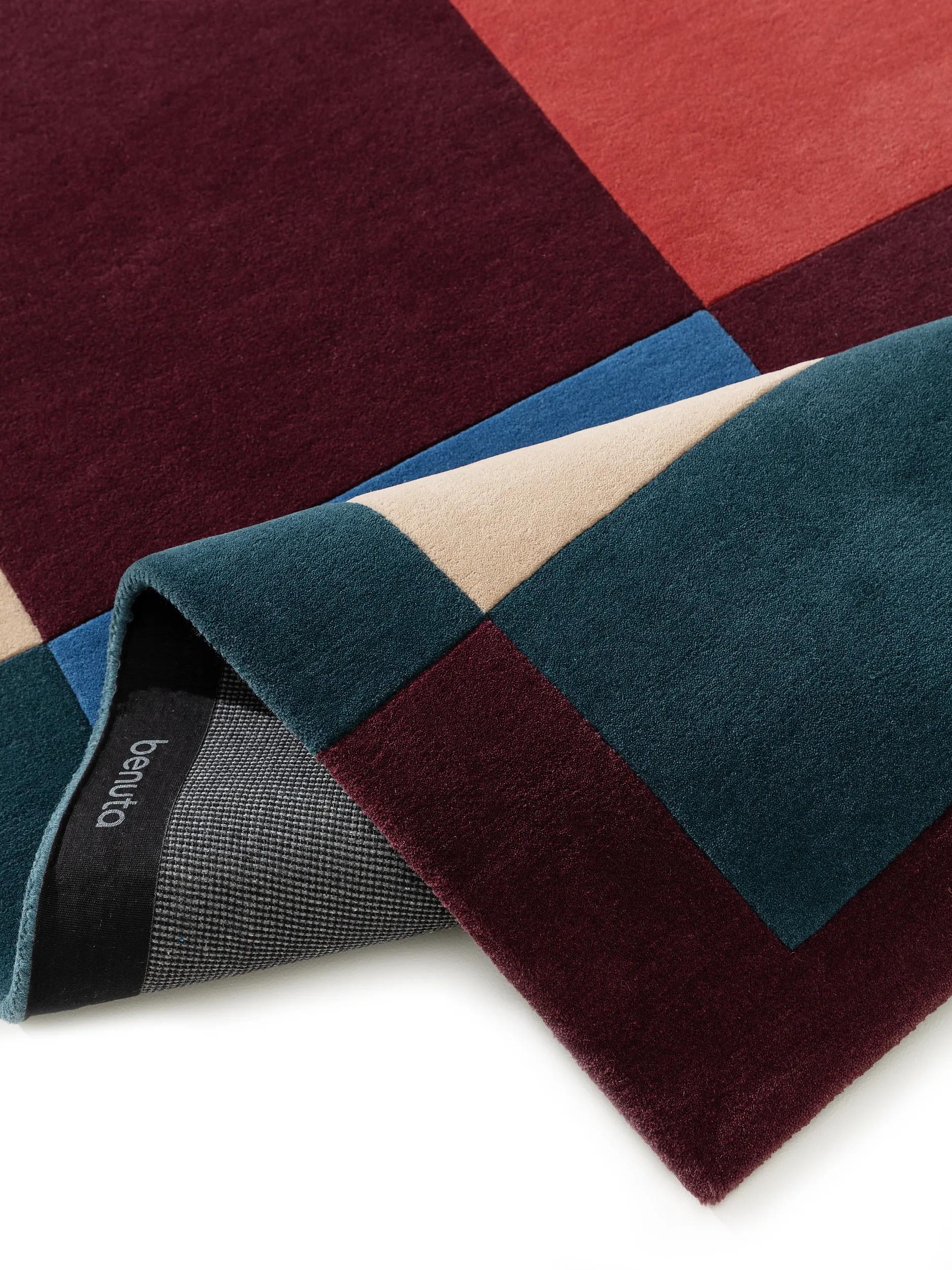 Wollteppich Adam Mehrfarbig/Lila