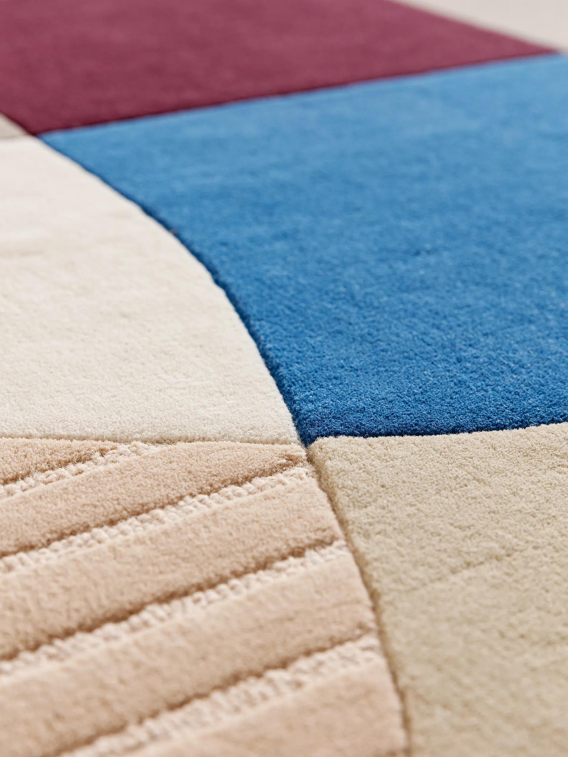 Wollteppich Adam Mehrfarbig/Lila