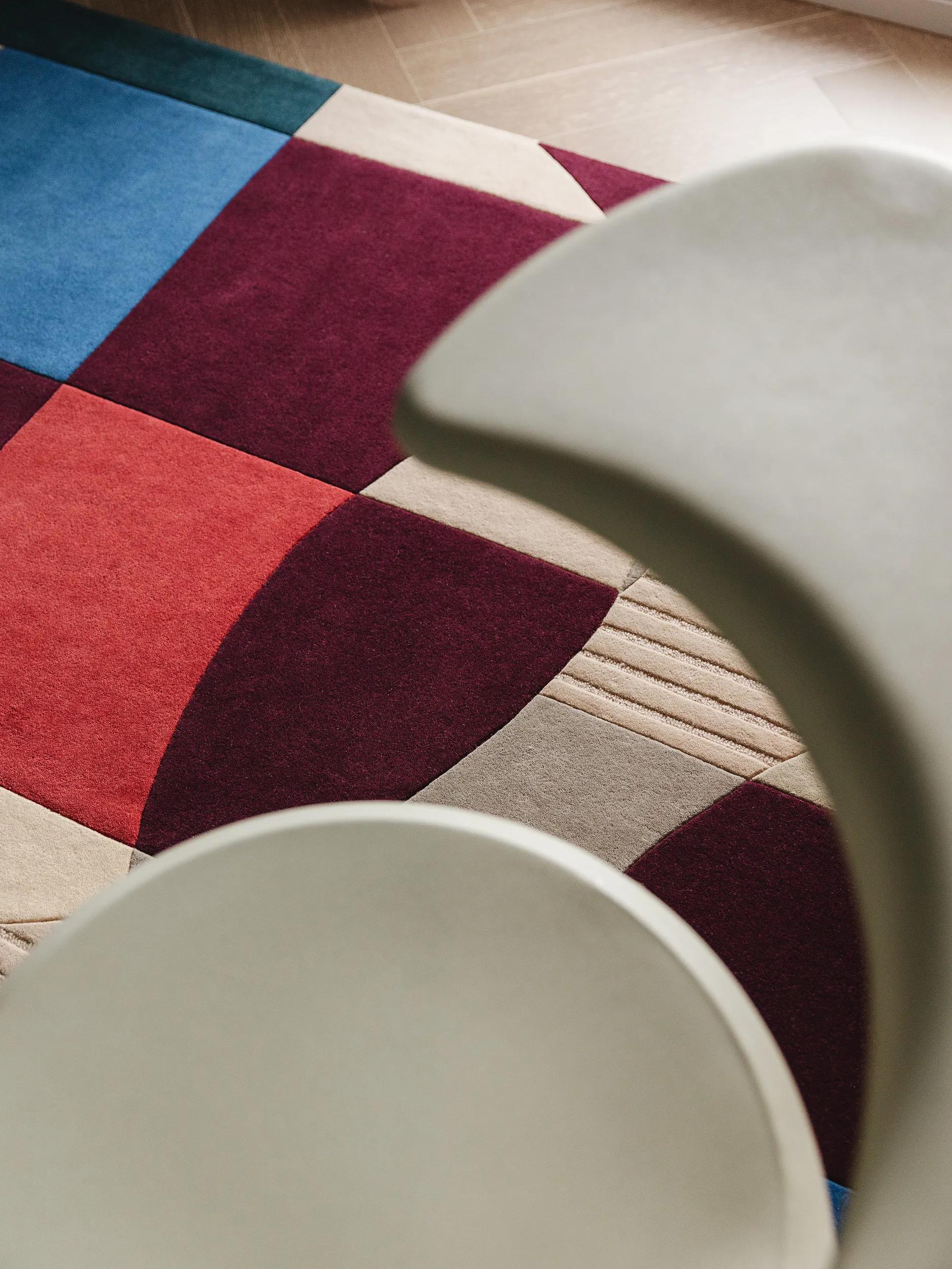 Wollteppich Adam Mehrfarbig/Lila