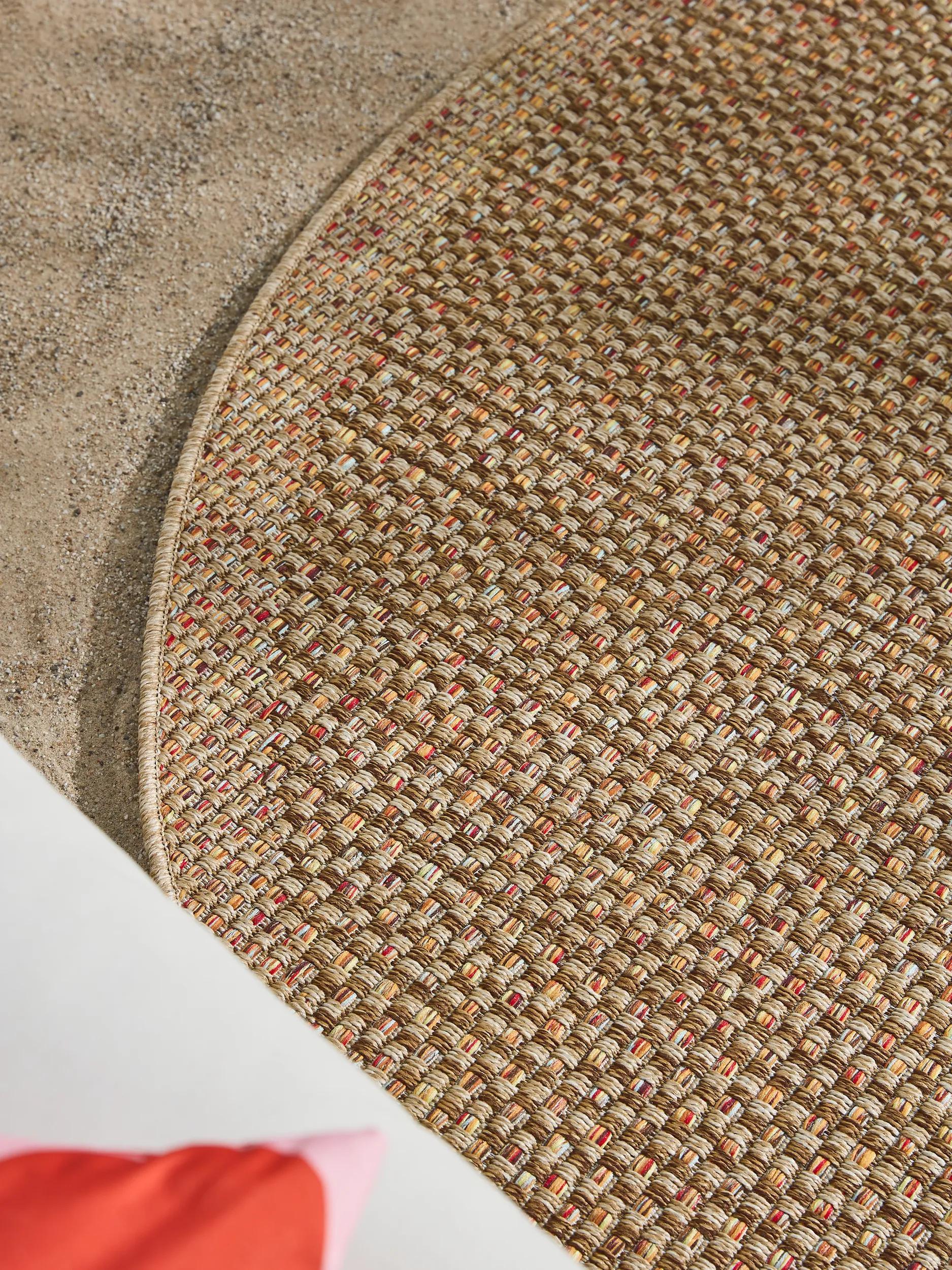 Alfombra para interior y exterior Agra multicolor/beige