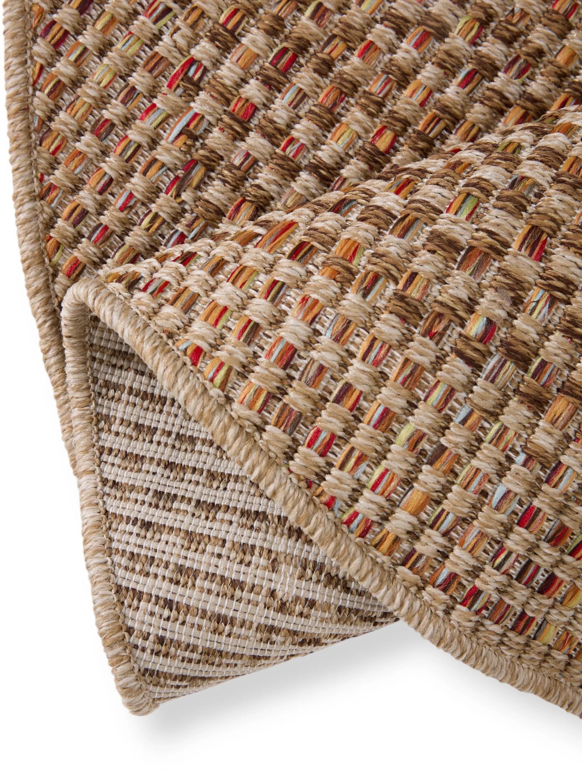 Alfombra para interior y exterior Agra multicolor/beige