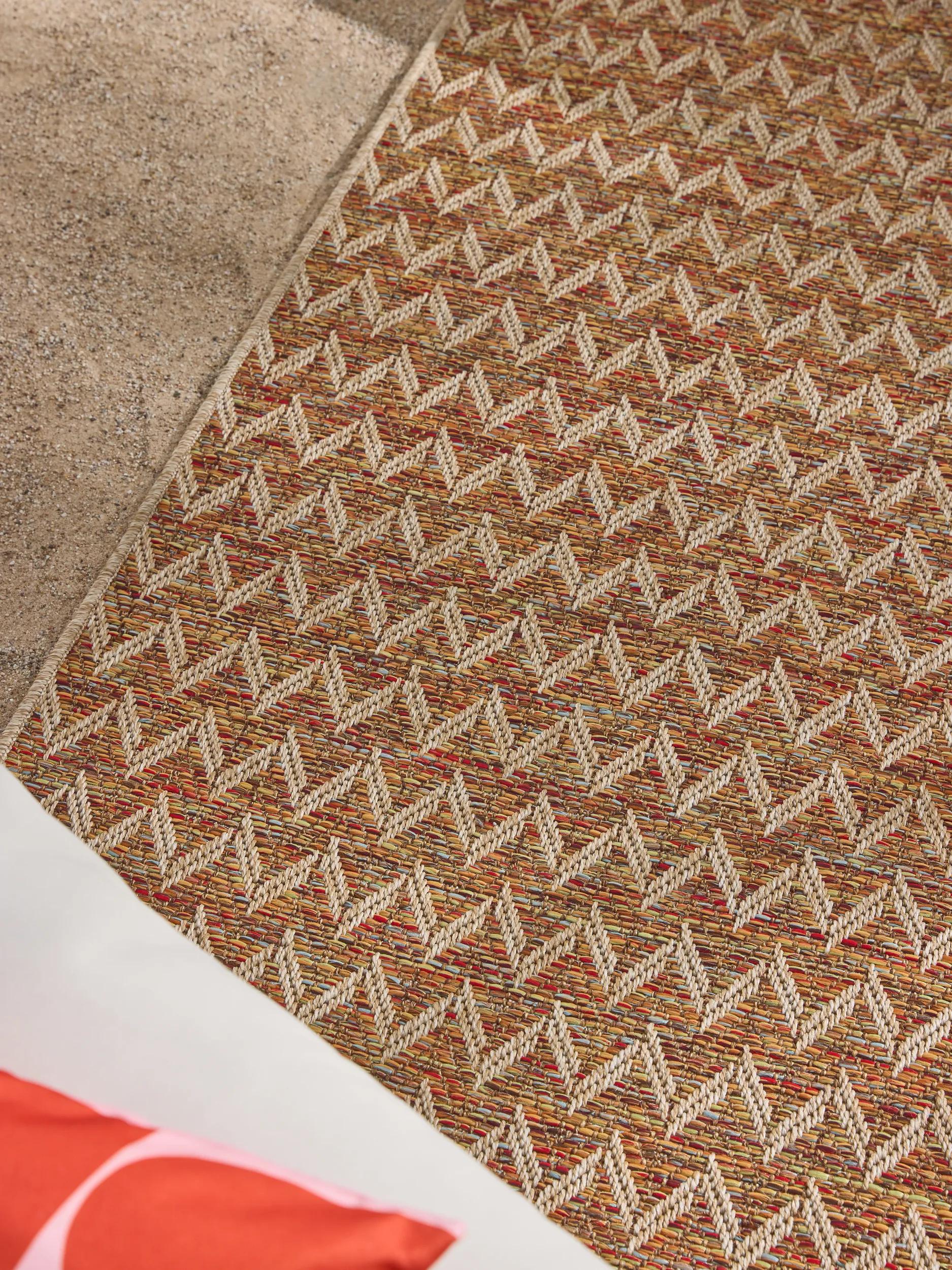 In- & Outdoor Teppich Agra Beige/Mehrfarbig