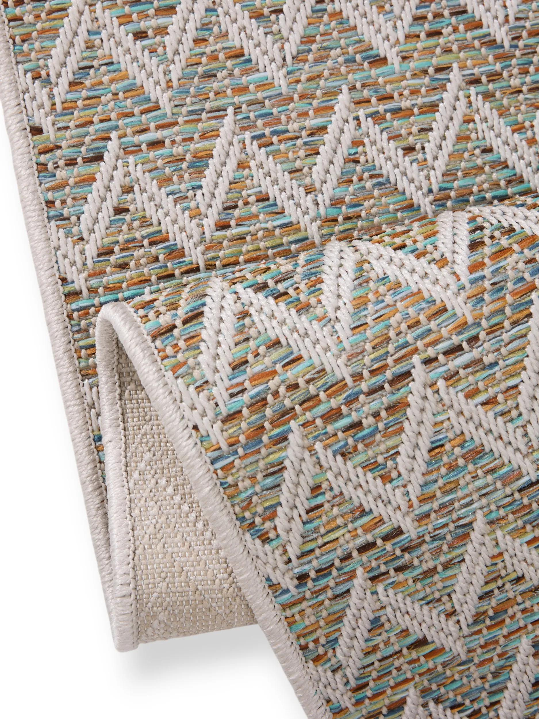 In- & Outdoor Runner Agra Blue/Cream