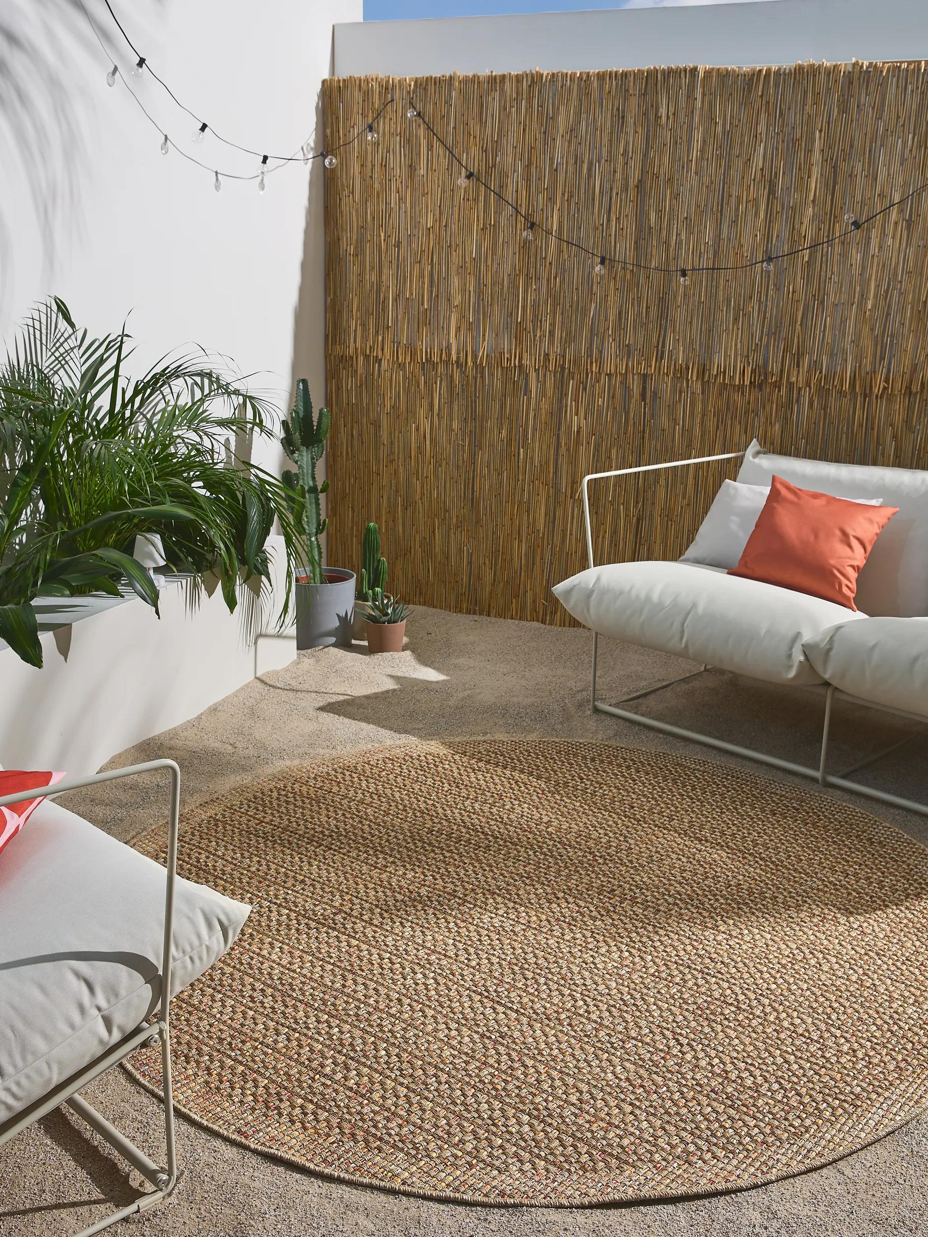 Alfombra para interior y exterior Agra multicolor/beige