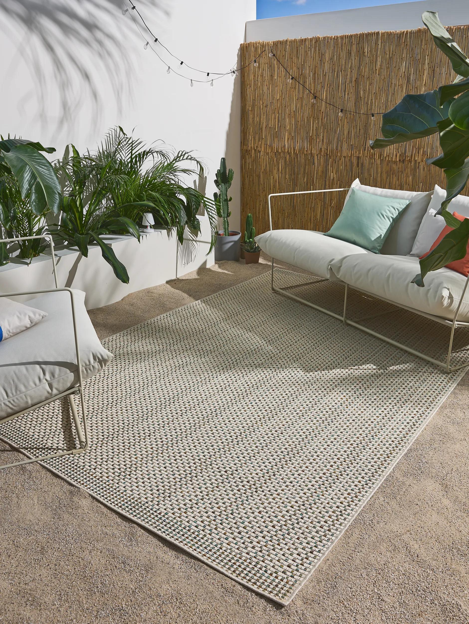 In- & Outdoor Rug Agra Cream/Blue