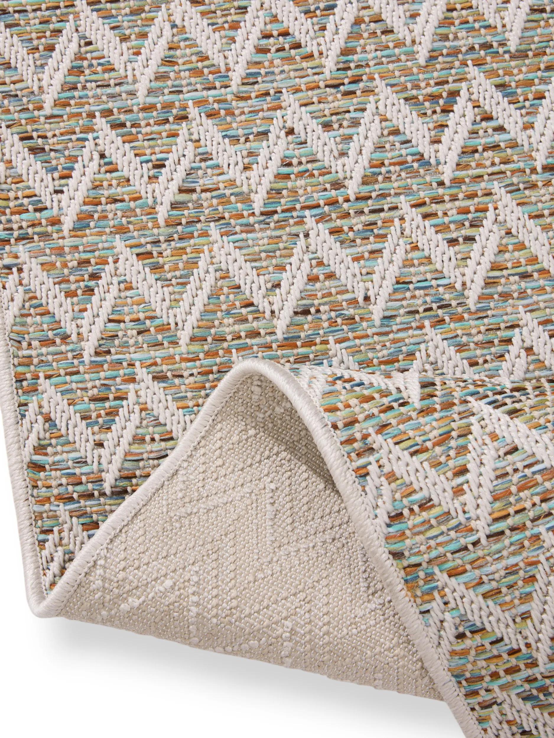 In- & Outdoor Rug Agra Blue/Cream