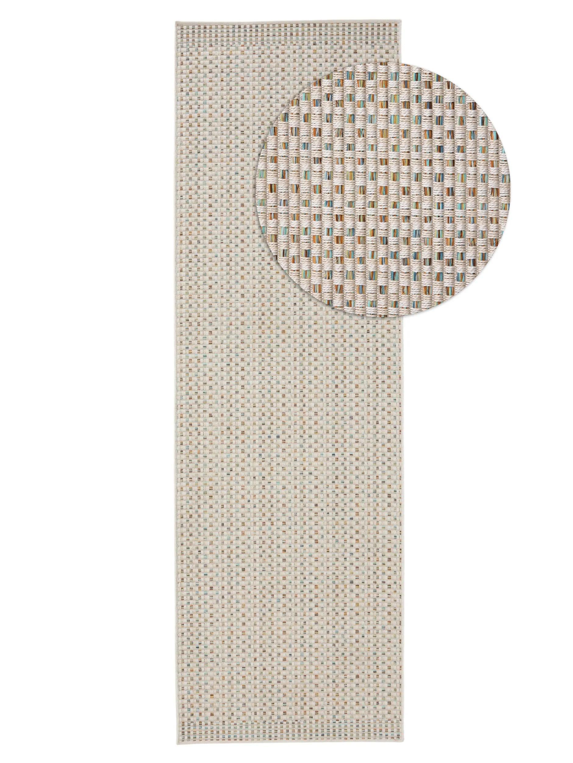 In- & Outdoor Runner Agra Cream/Blue