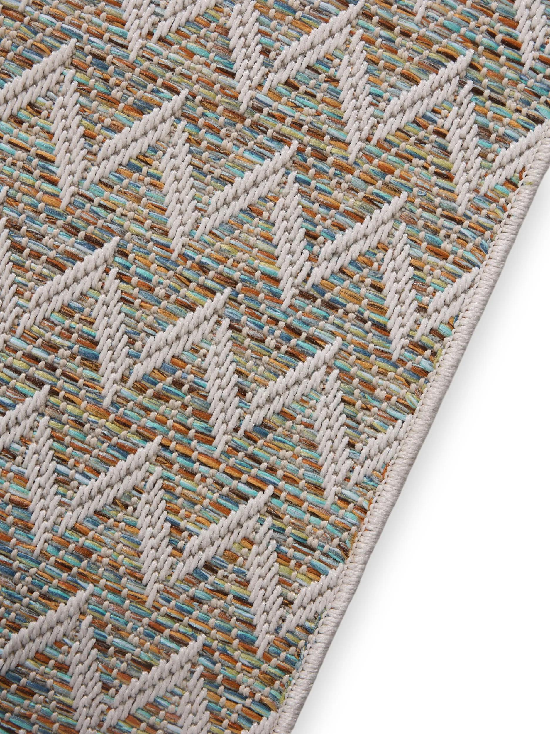 In- & Outdoor Runner Agra Blue/Cream