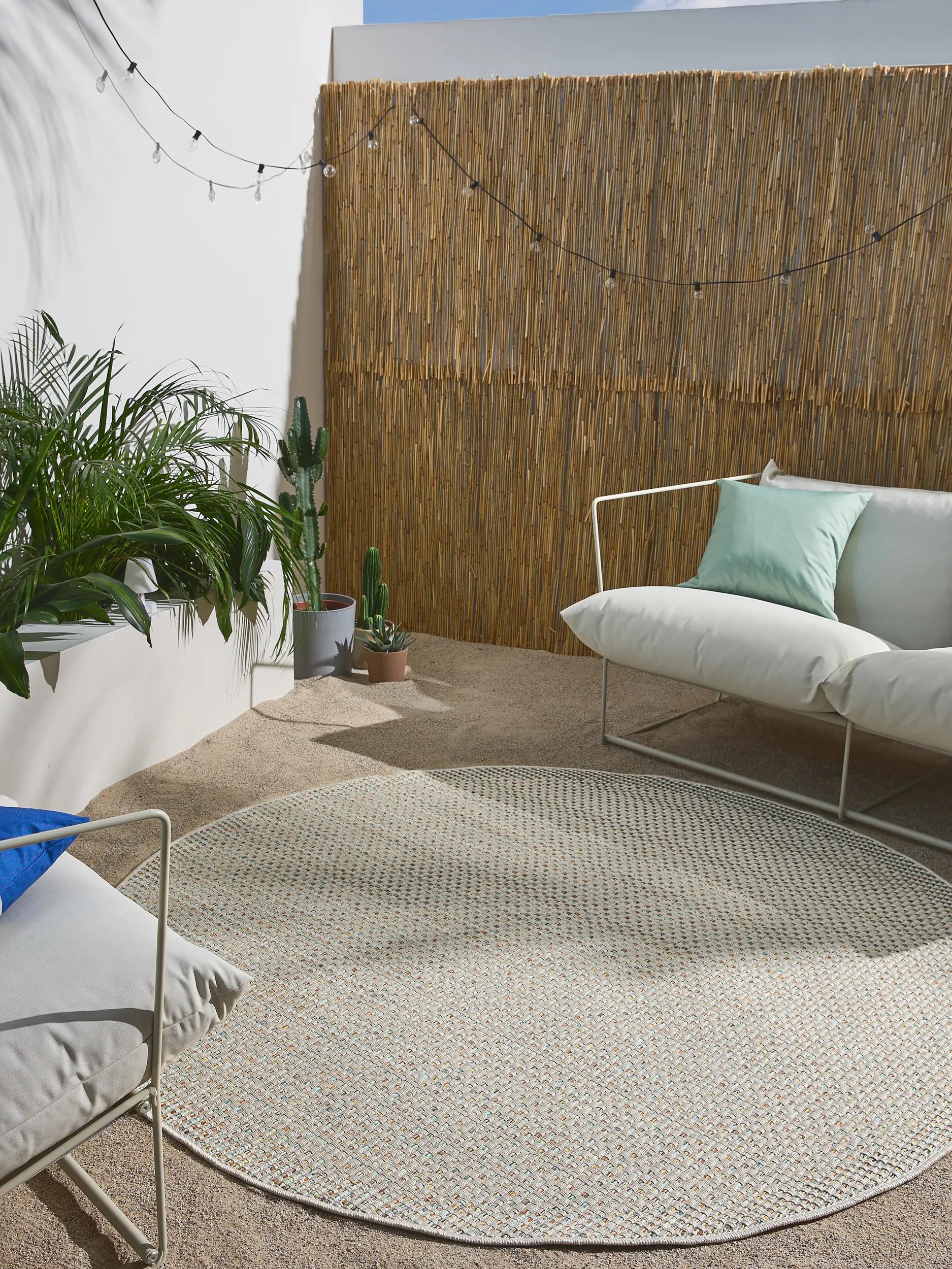In- & Outdoor Rug Agra Cream/Blue