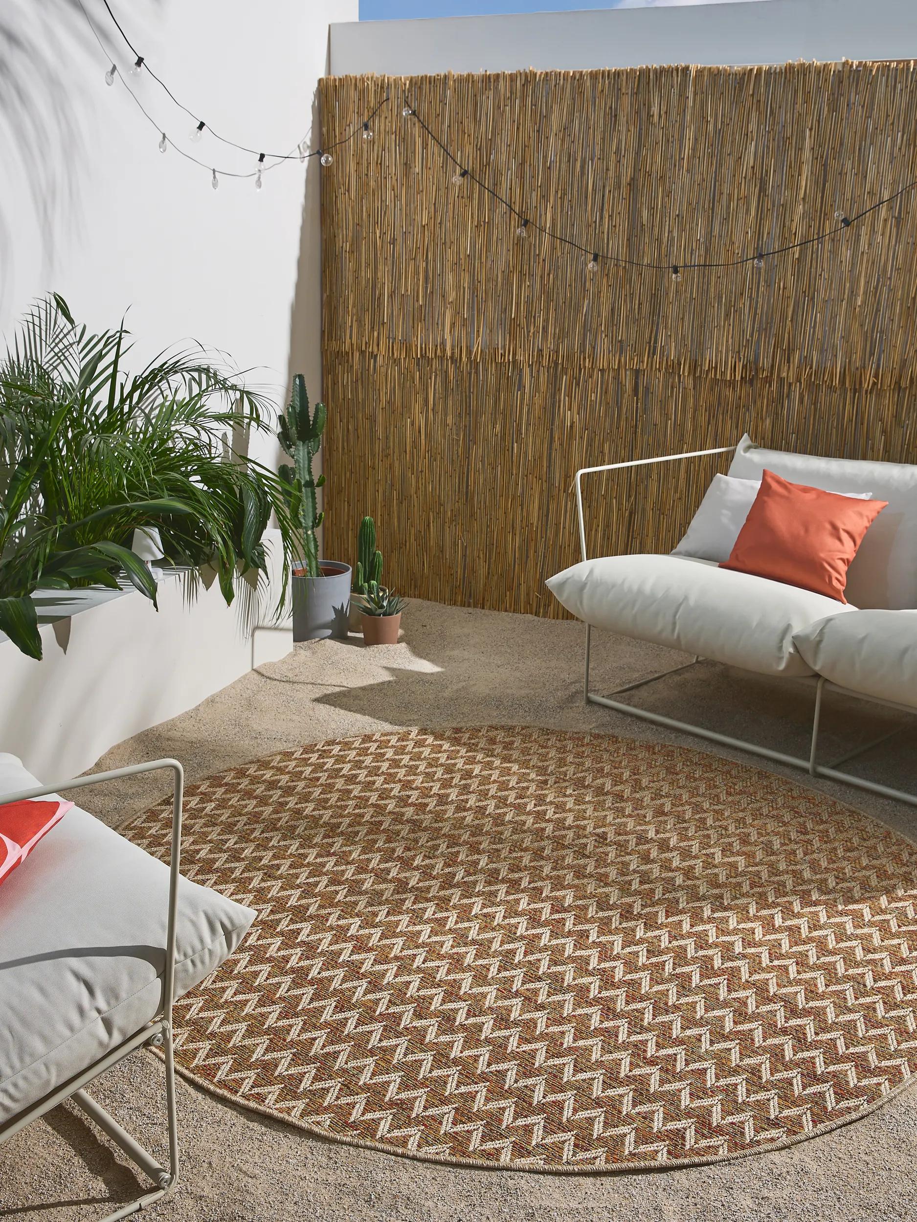 Tapis intérieur et extérieur Agra beige/multicolore