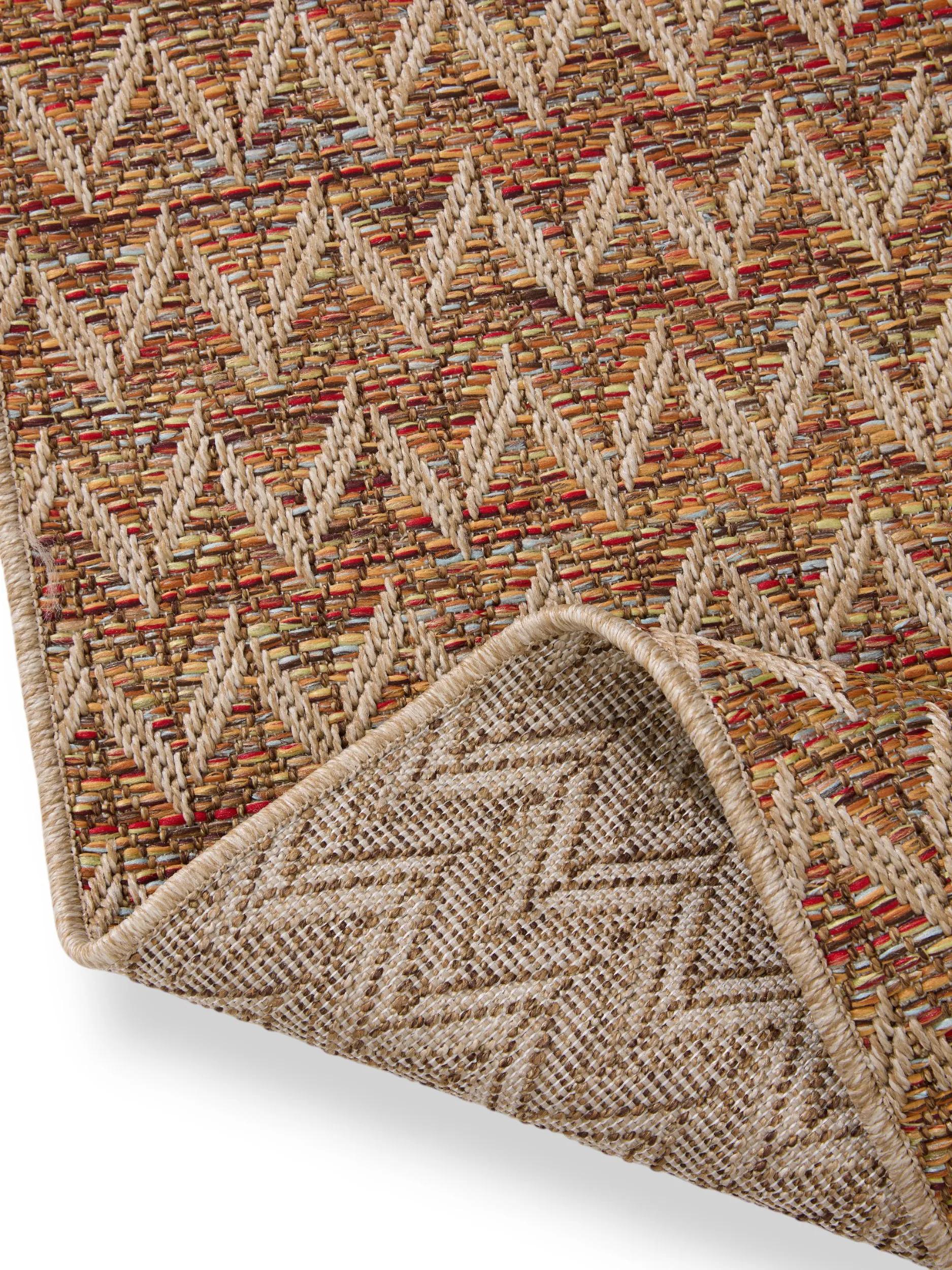 In- & Outdoor Teppich Agra Beige/Mehrfarbig