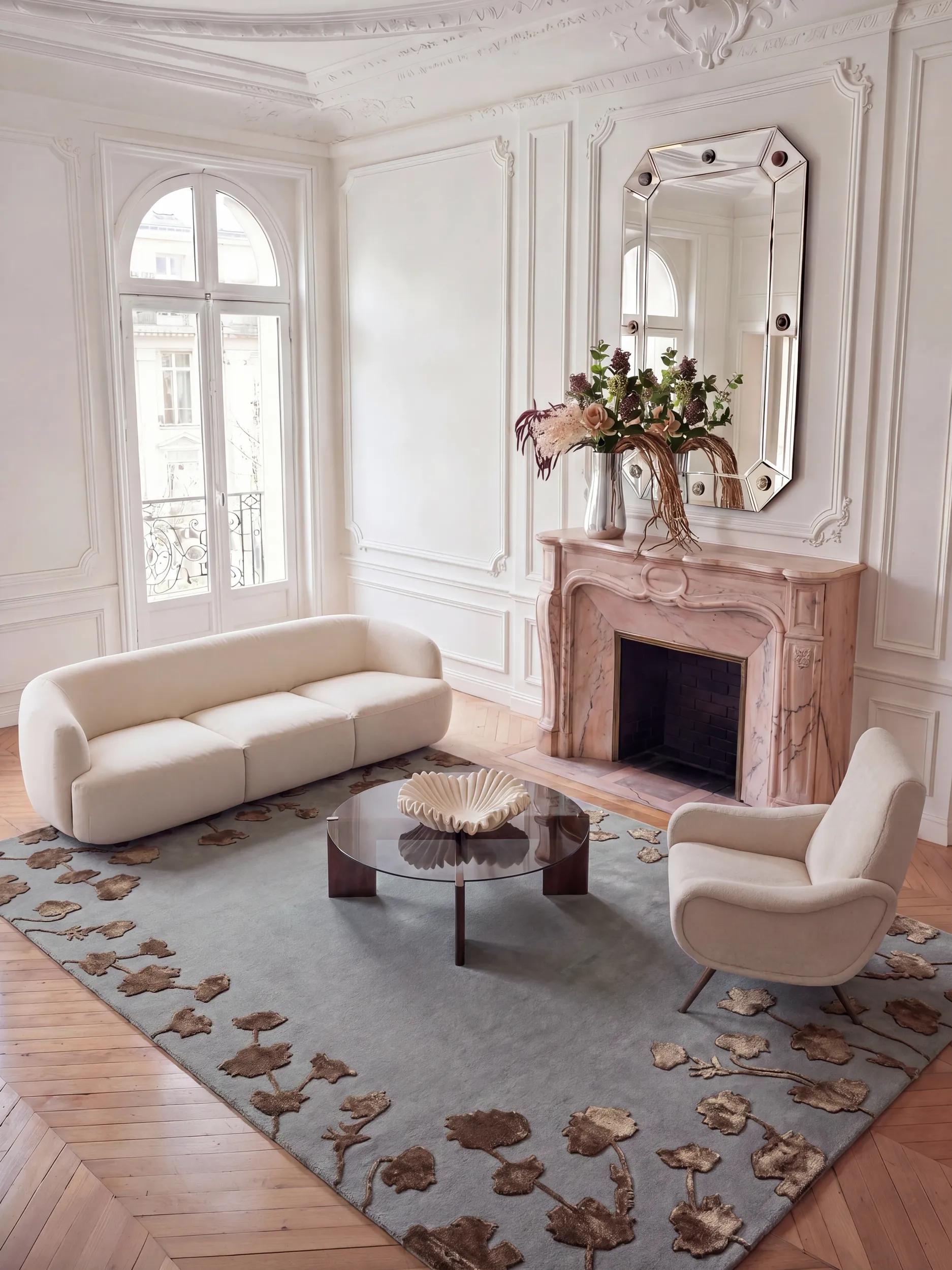 Wool Rug Alice Blue