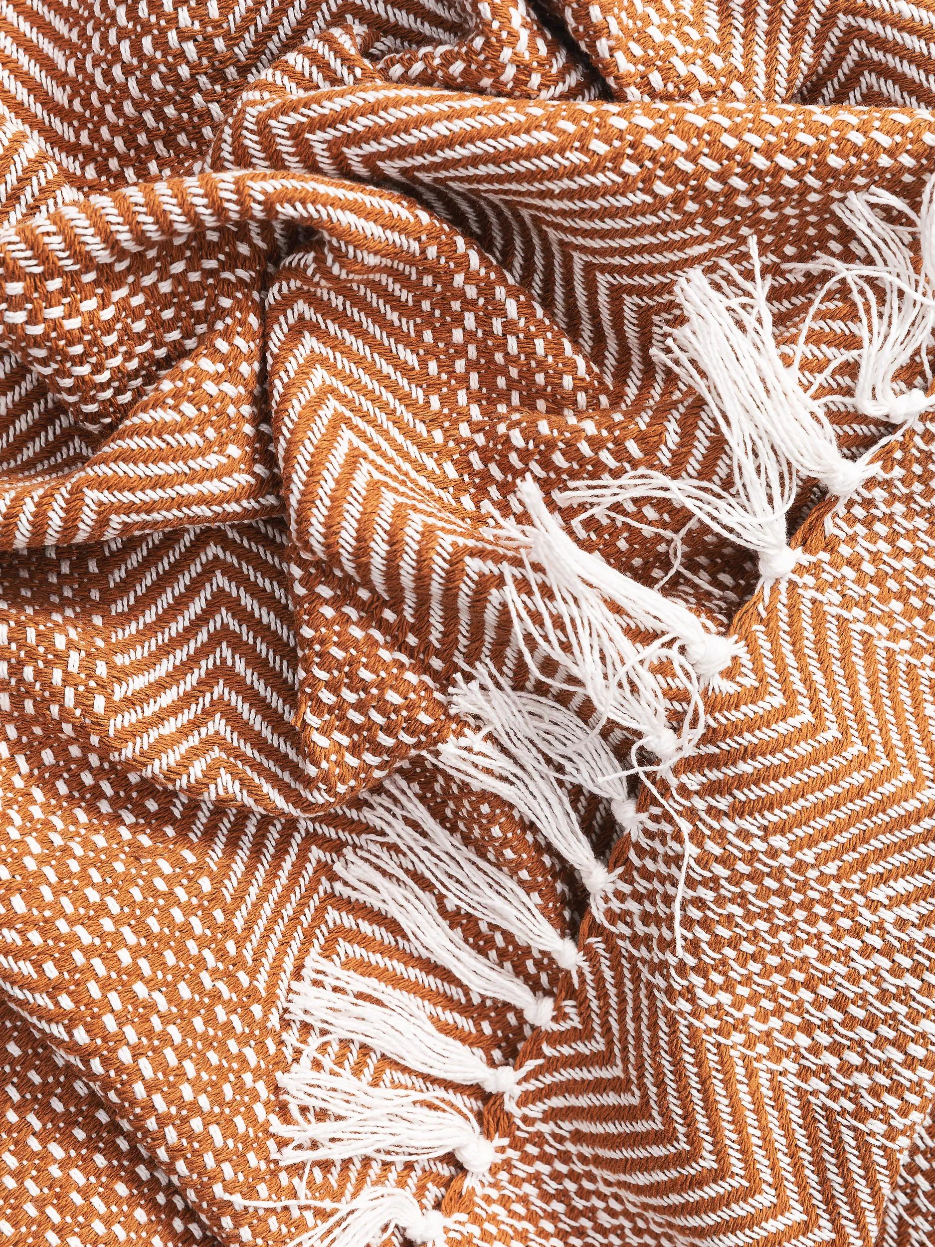 Baumwolldecke Alisea Braun