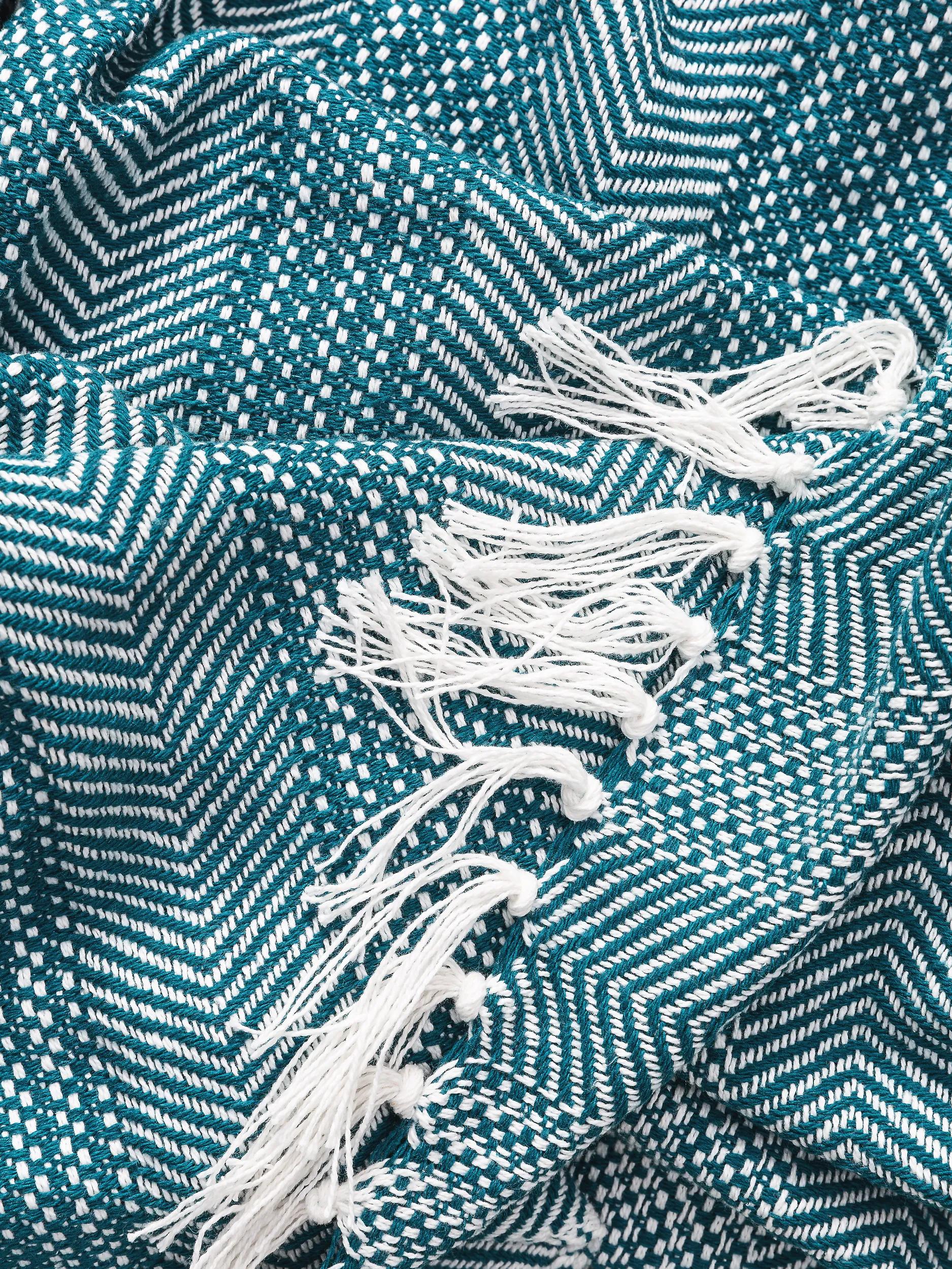 Manta de algodón Alisea azul