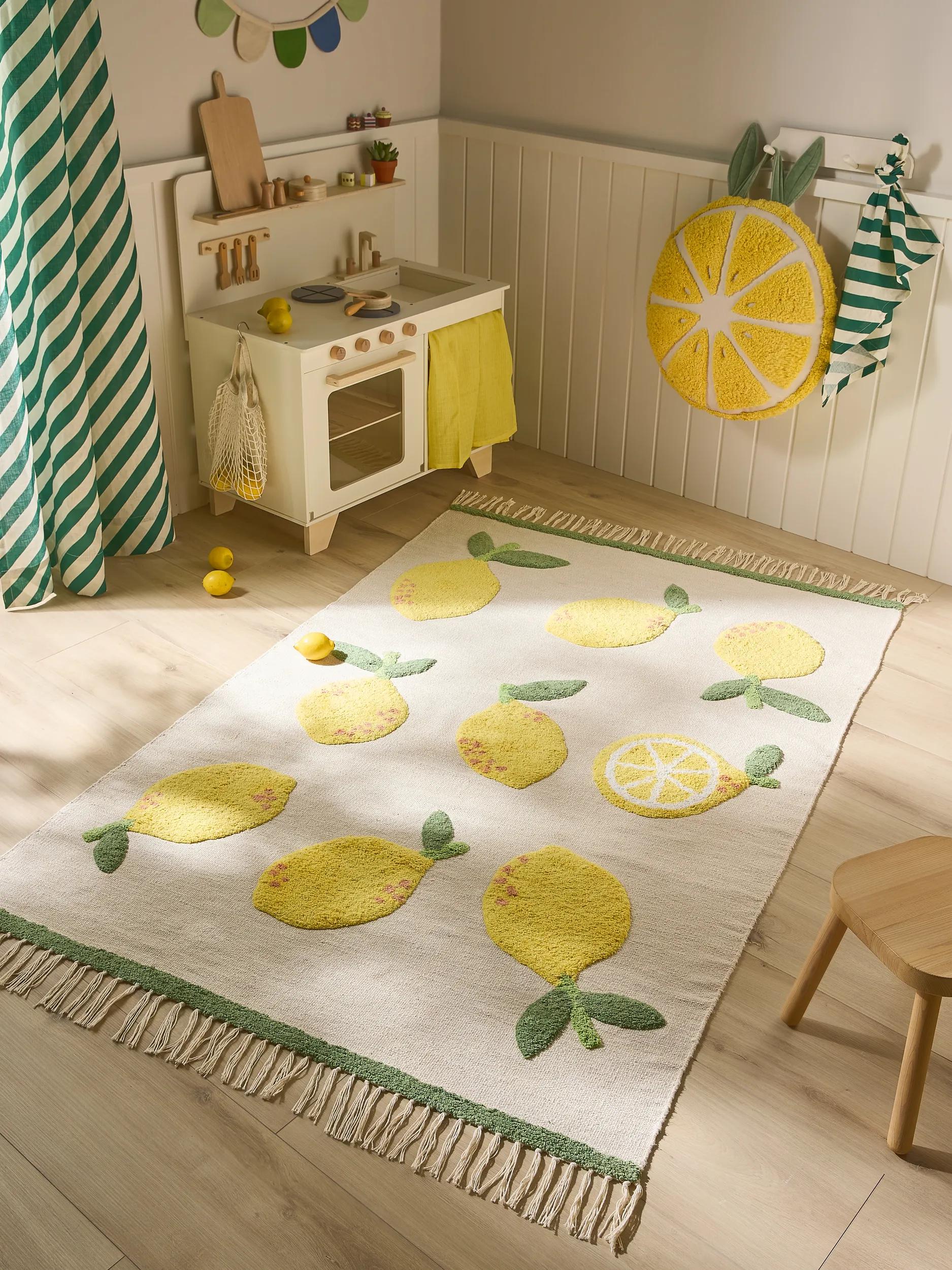 Kids rug Alma Cream/Yellow