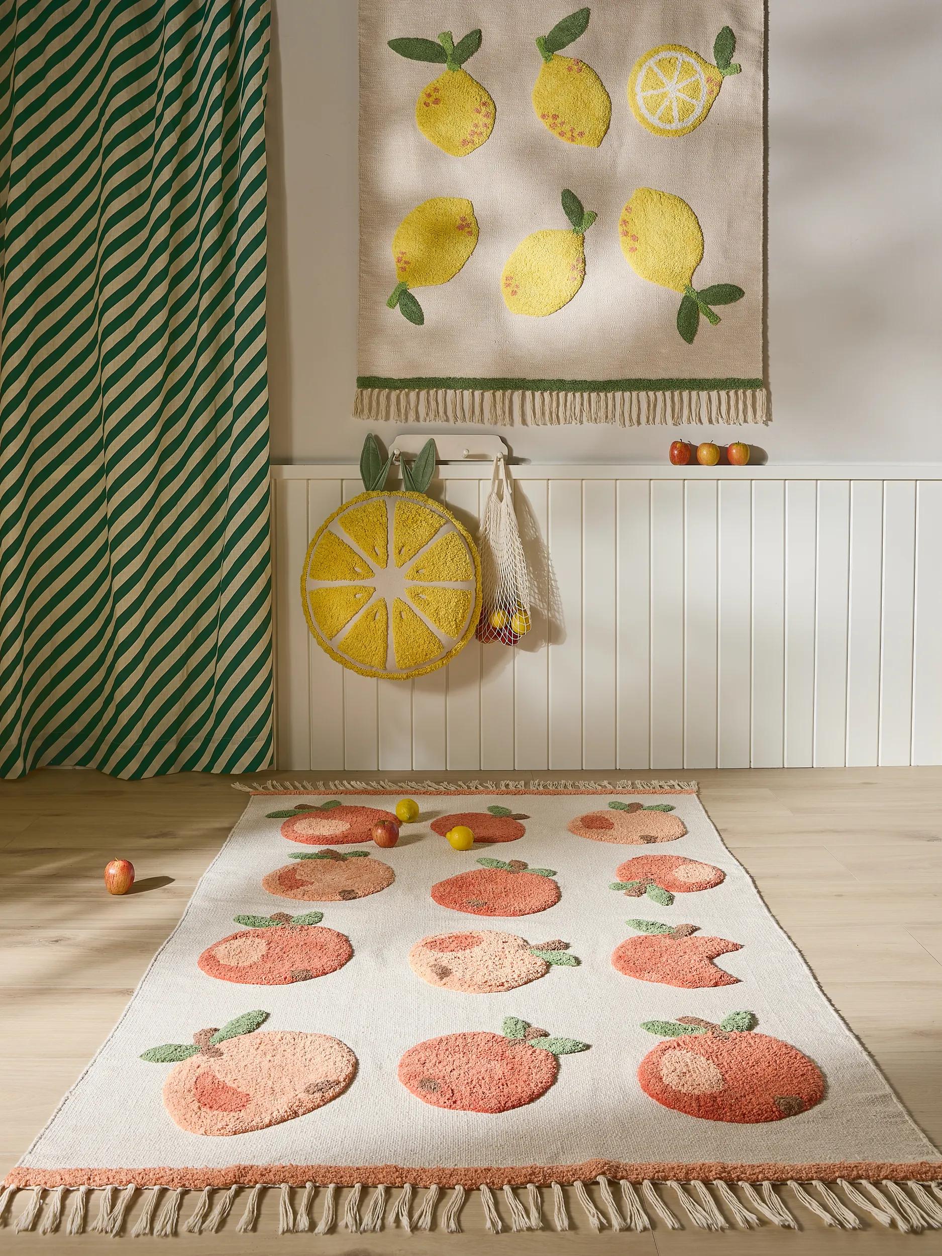 Kids rug Alma Cream/Yellow