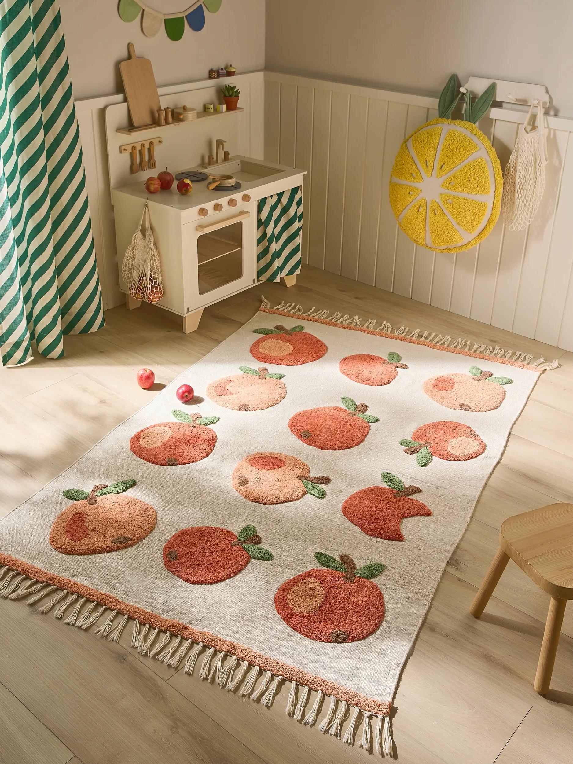 Kids rug Alma Beige/Red