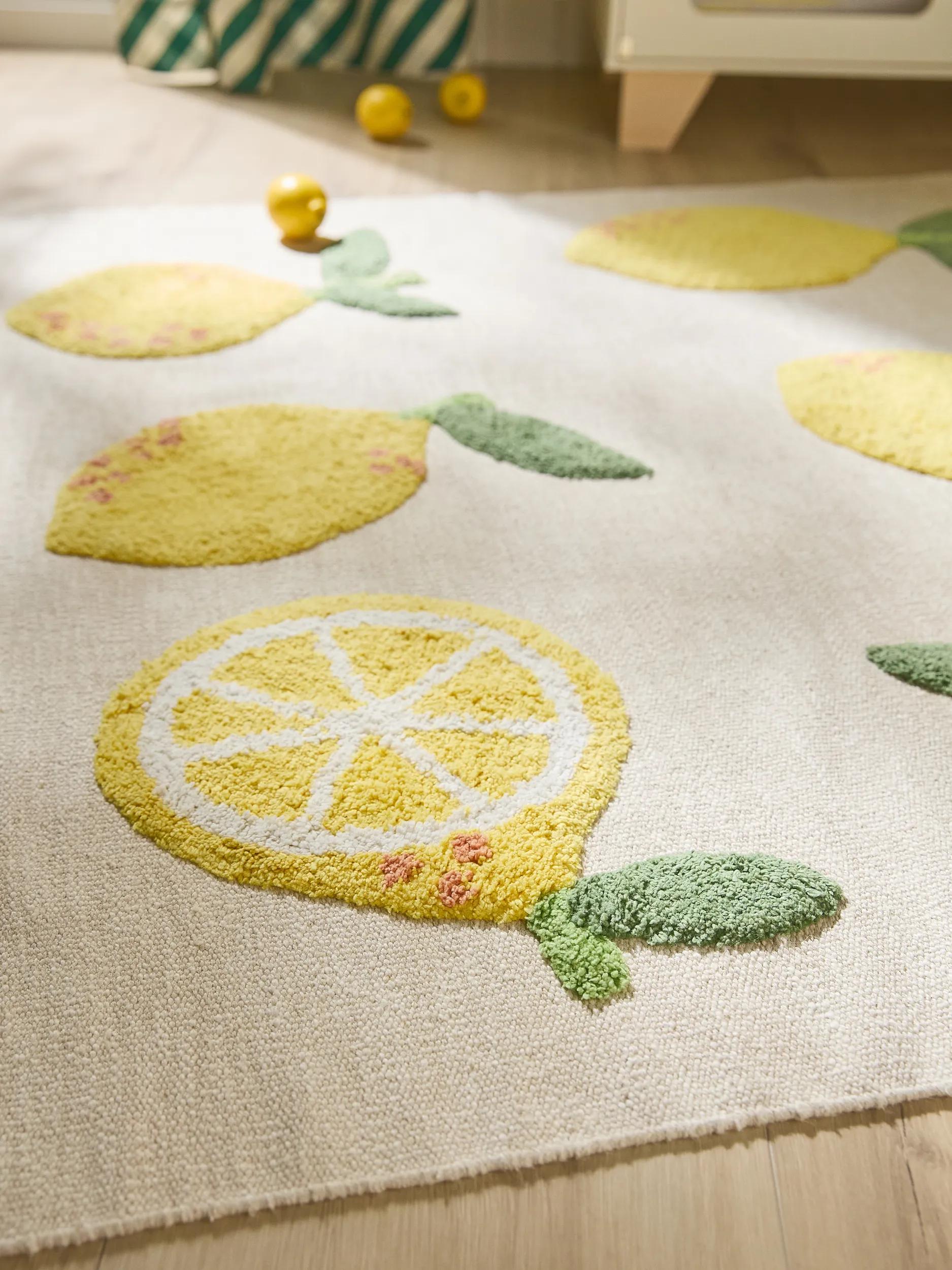 Kids rug Alma Cream/Yellow