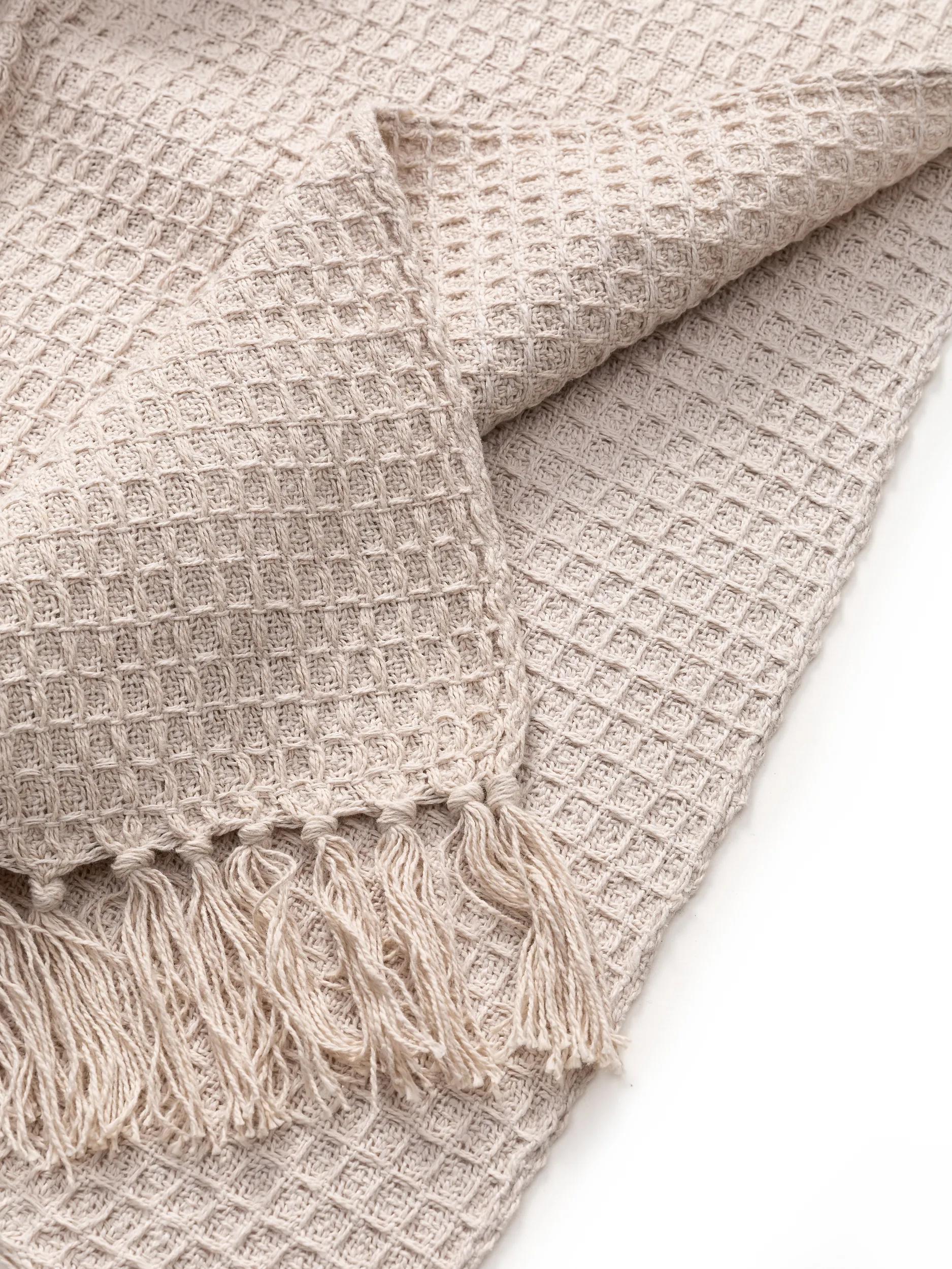 Cotton blanket Amalia Ivory