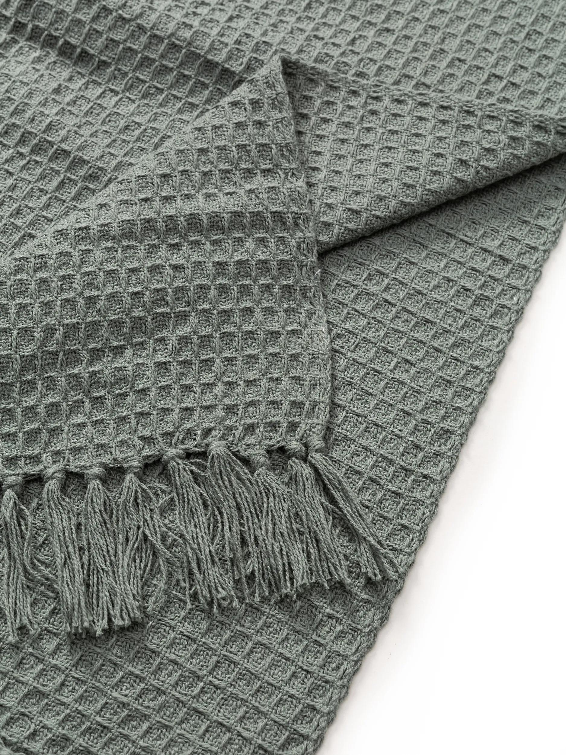 Cotton blanket Amalia Light Green