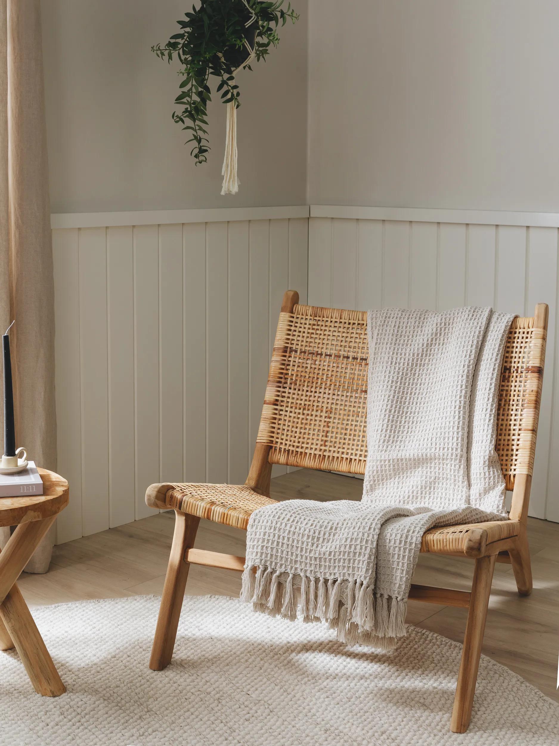 Cotton blanket Amalia Ivory