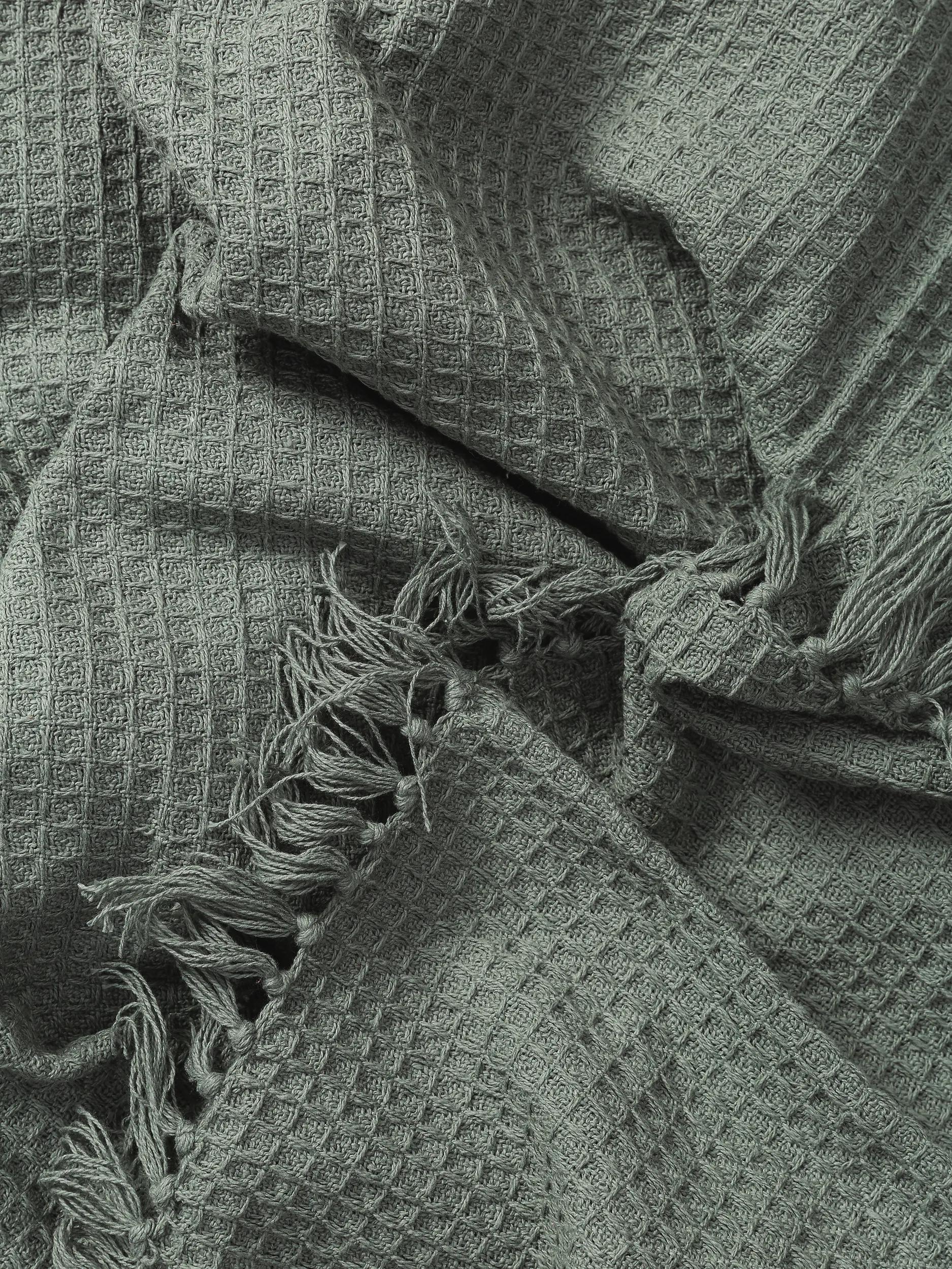 Cotton blanket Amalia Light Green