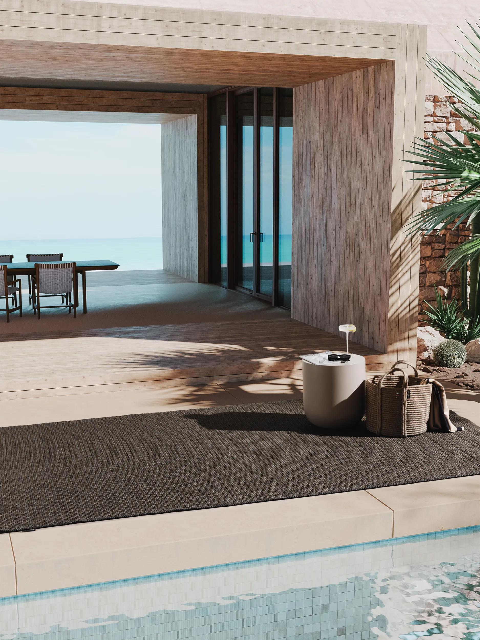 In- & Outdoor Rug Amata Charcoal