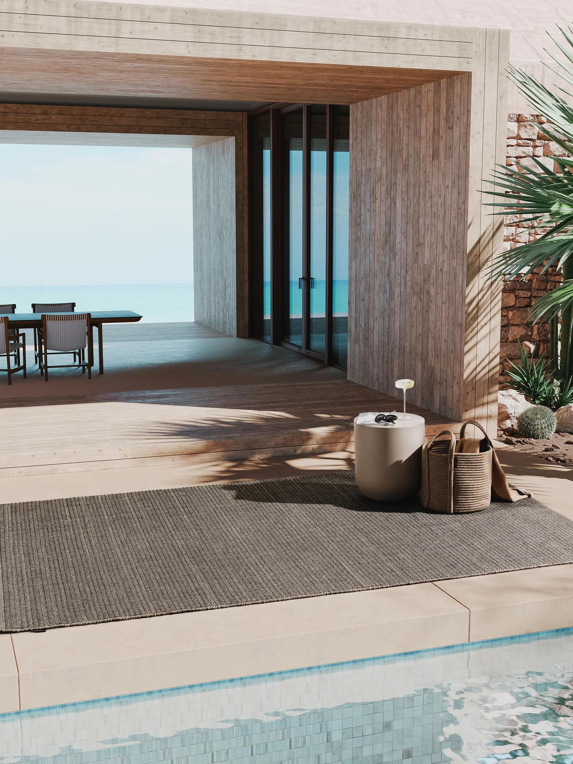In- & Outdoor Rug Amata Charcoal/Grey