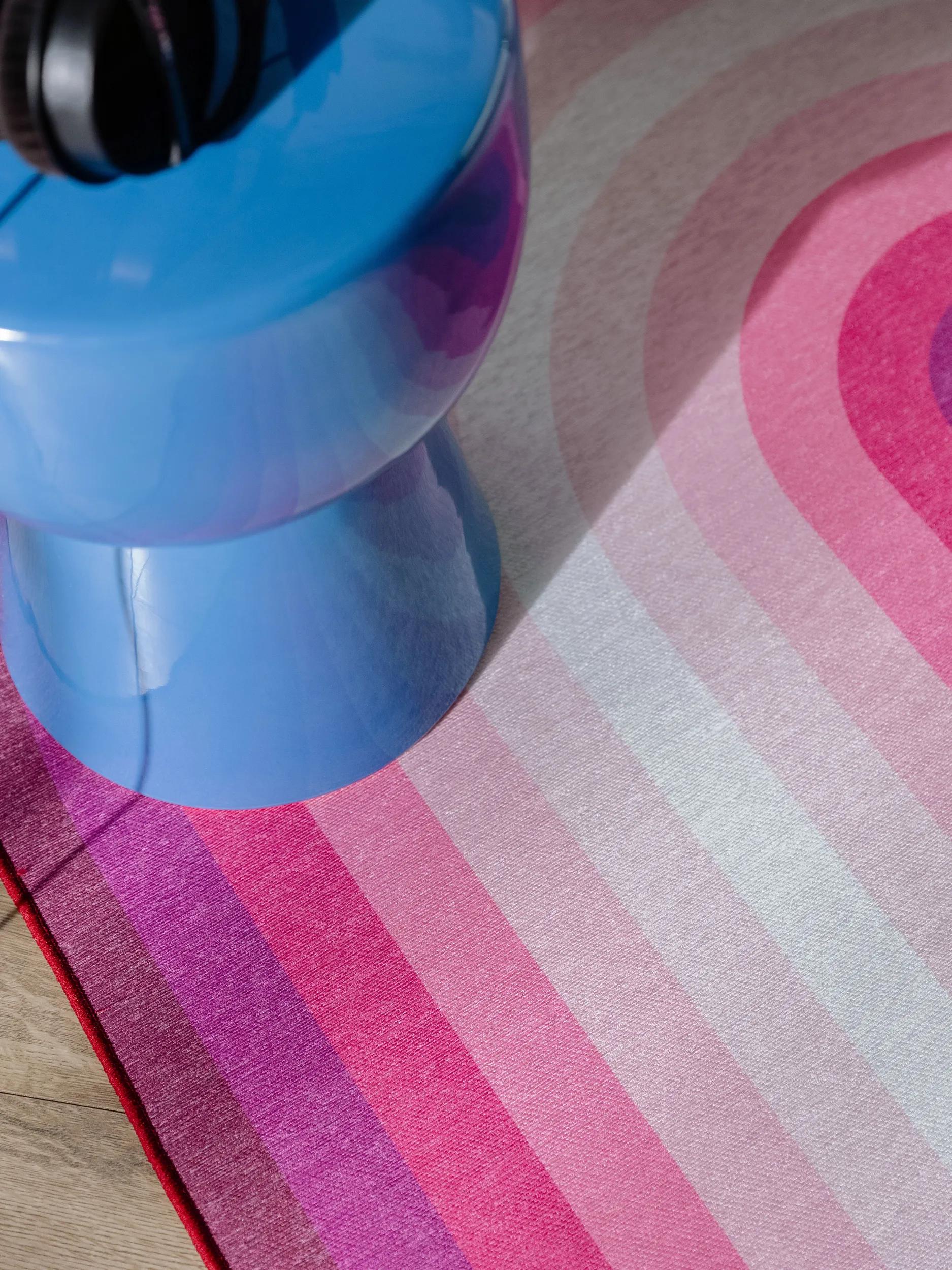 Alfombra de tejido plano Anko rosa