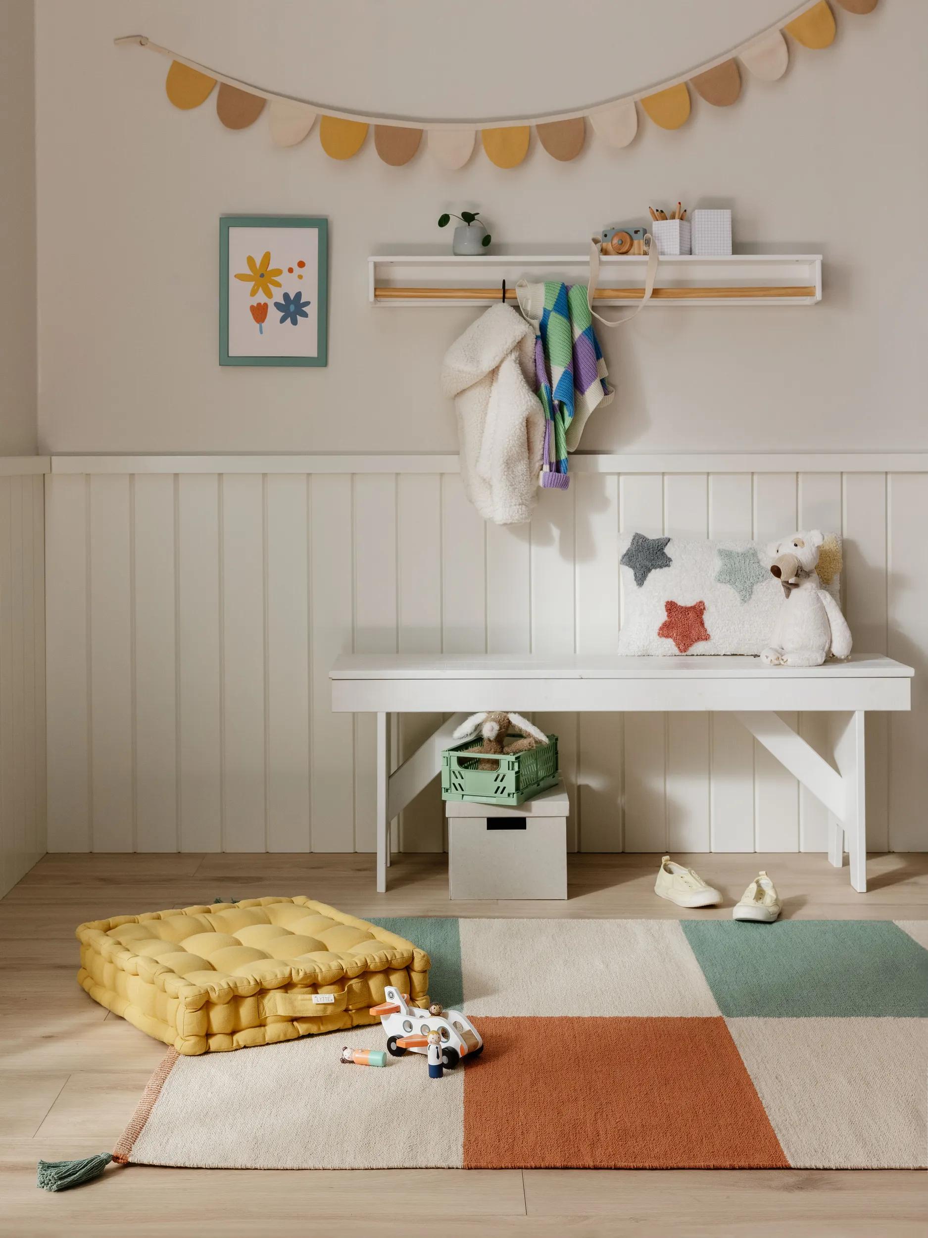 Kids rug Anton Multicolour/Green