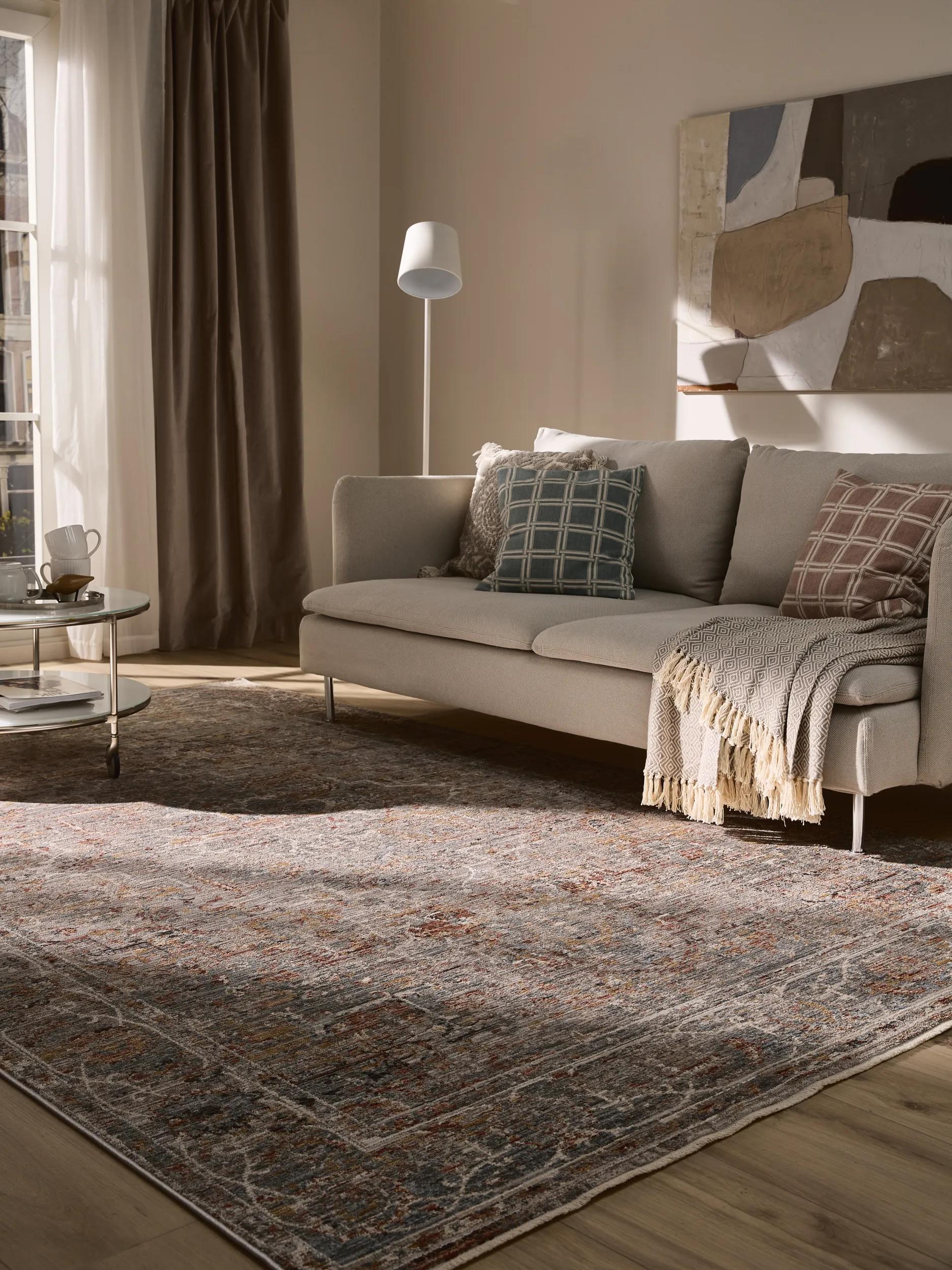 Rug Anwar Grau/Beige