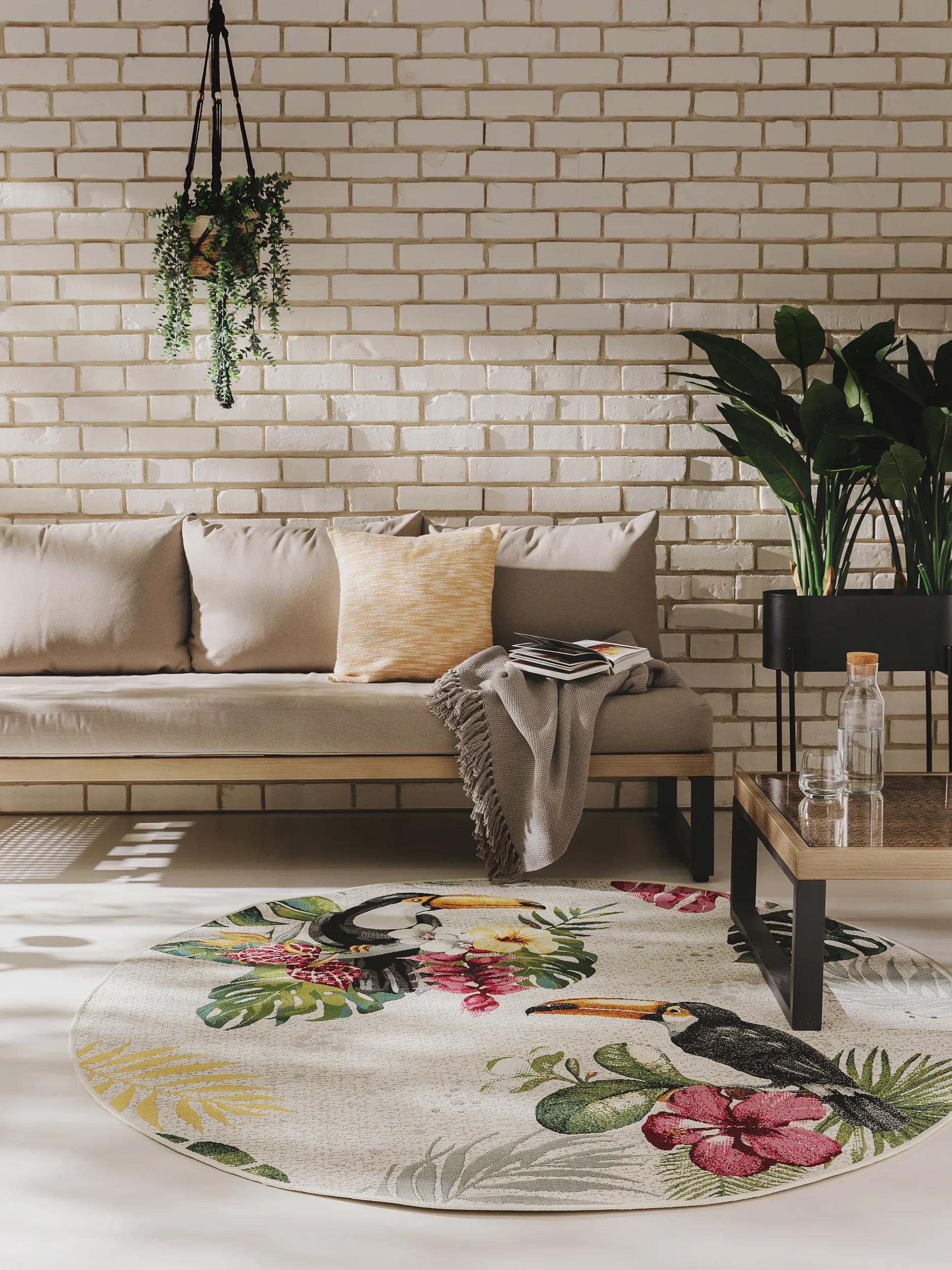 In- & Outdoor Round Rug Artis Multicolour