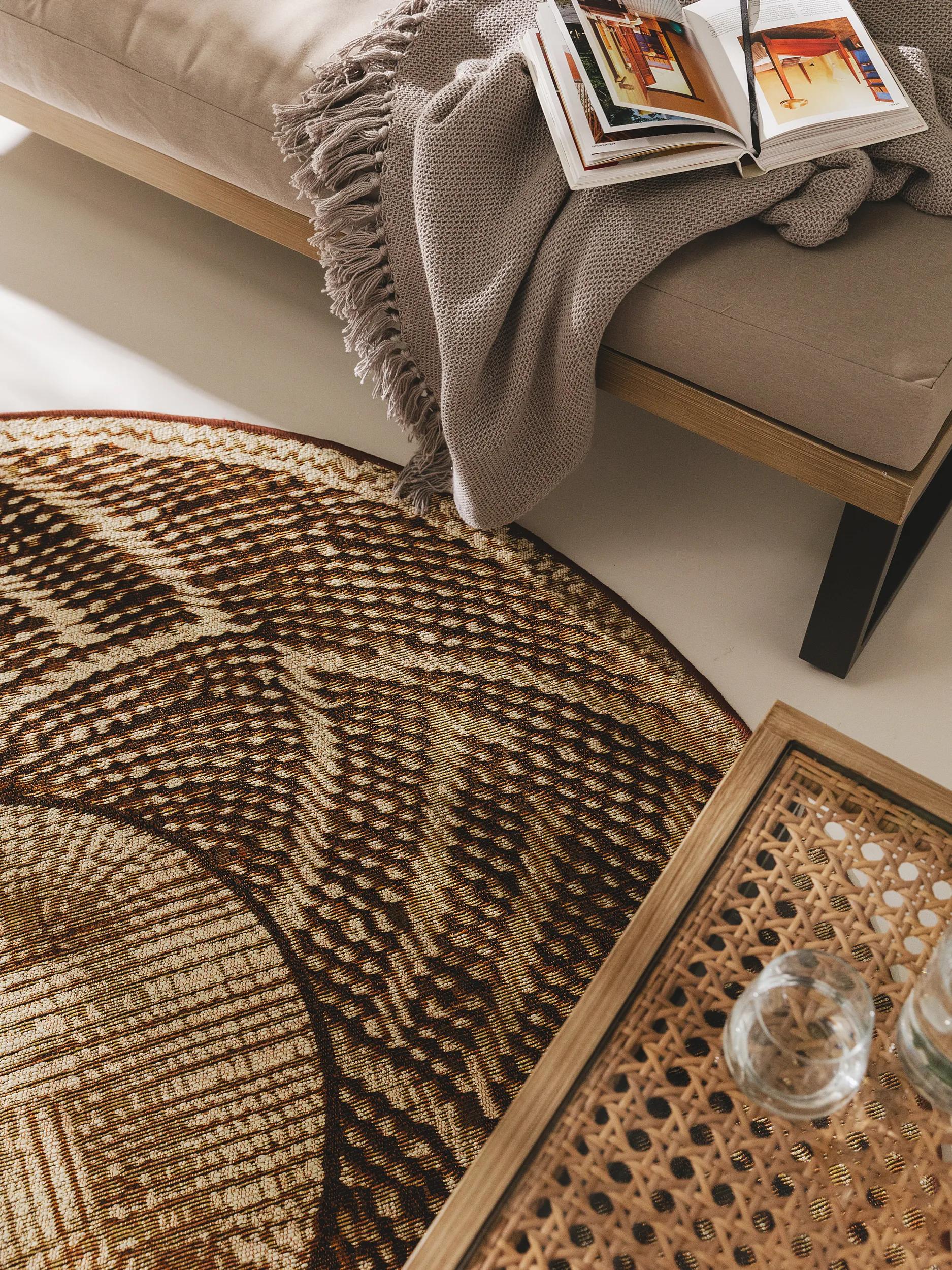 In- & Outdoor Round Rug Artis Gold