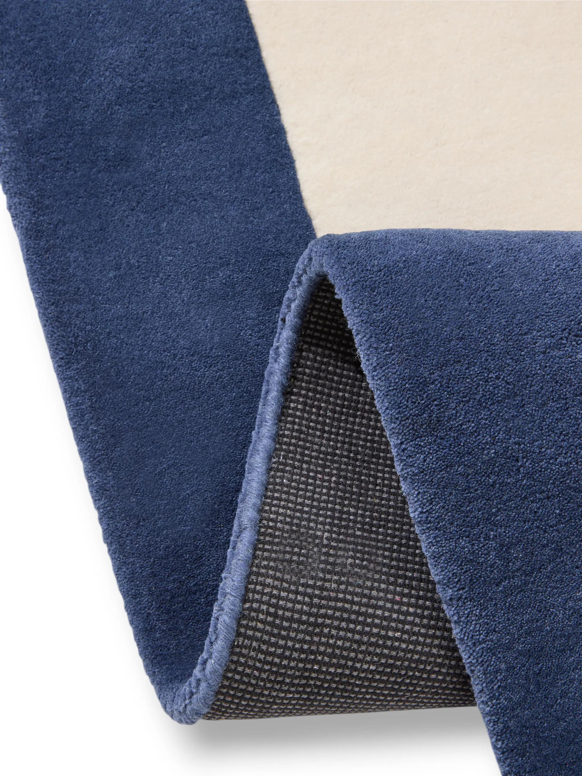 Wool Rug Aspect Cream/Blue