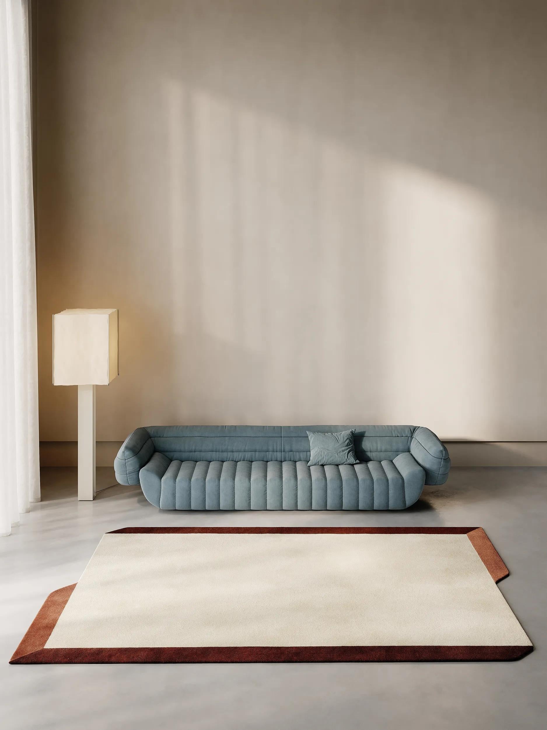 Wool Rug Aspect Cream/Red