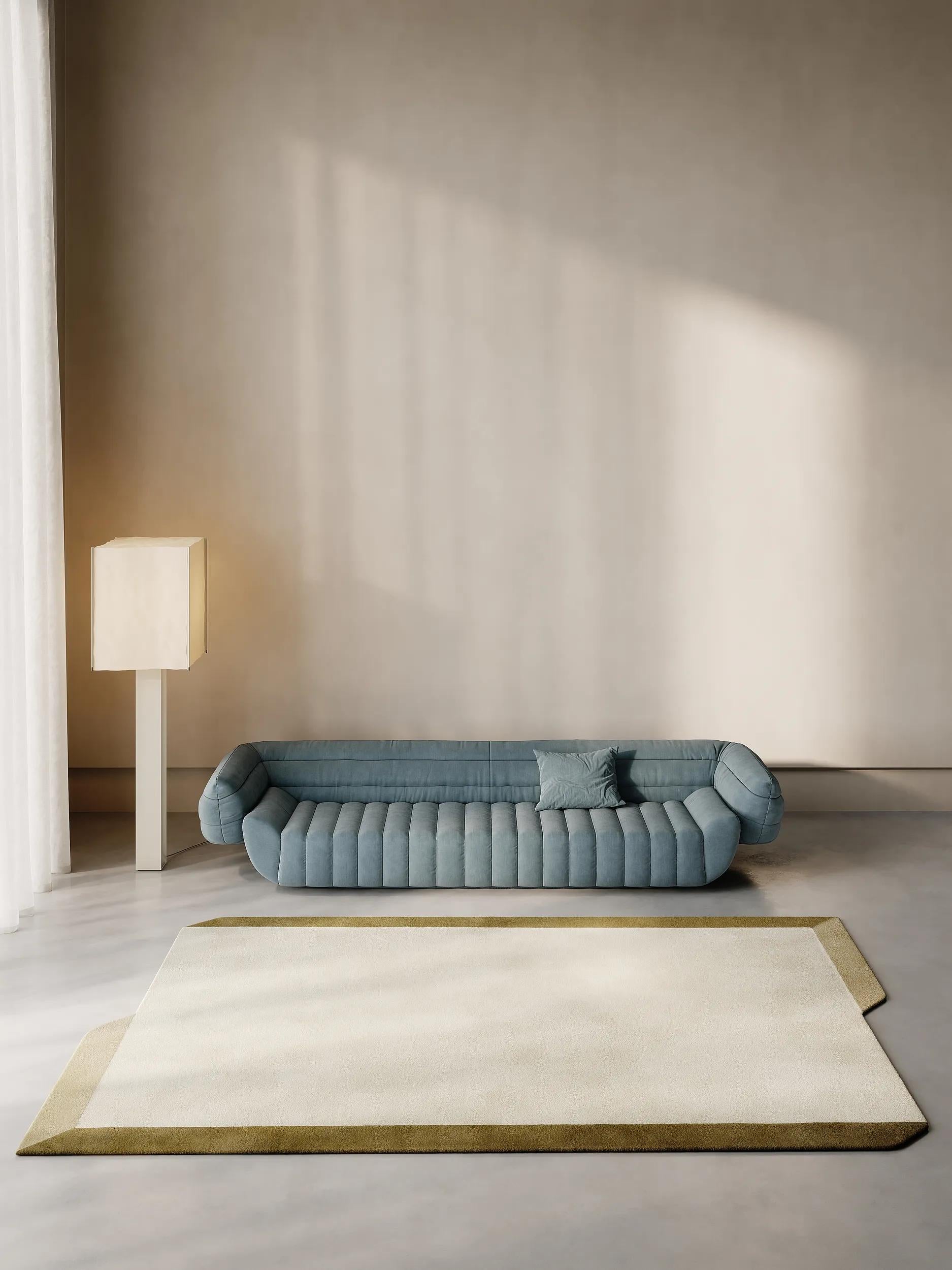 Wool Rug Aspect Cream/Green