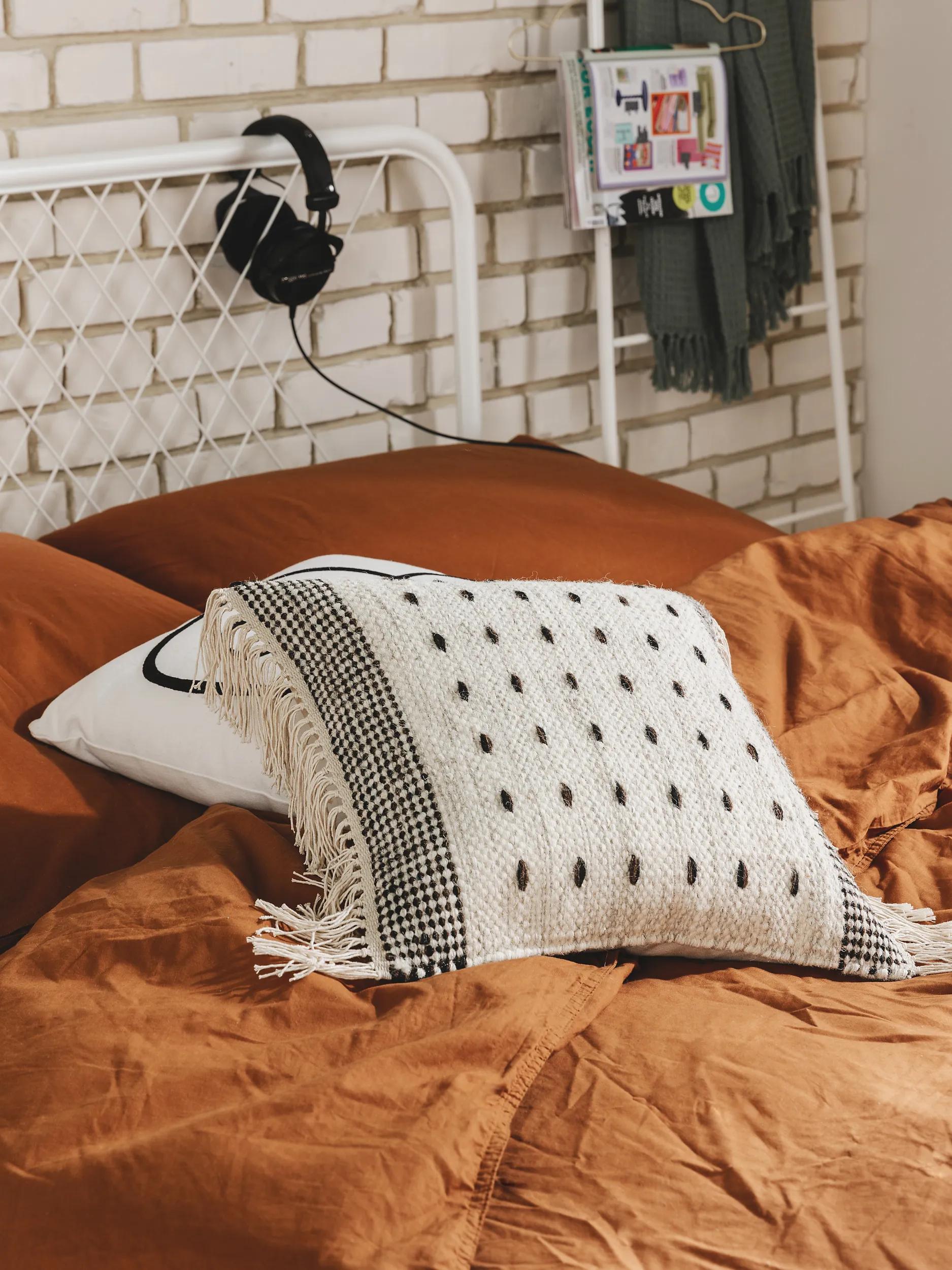 Cushion Cover Bahati Black/White