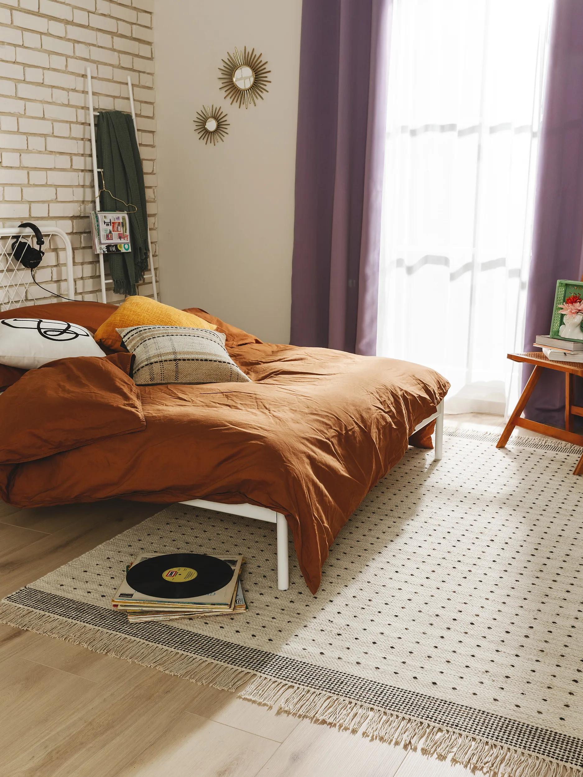 Wool Rug Bahati Black/White