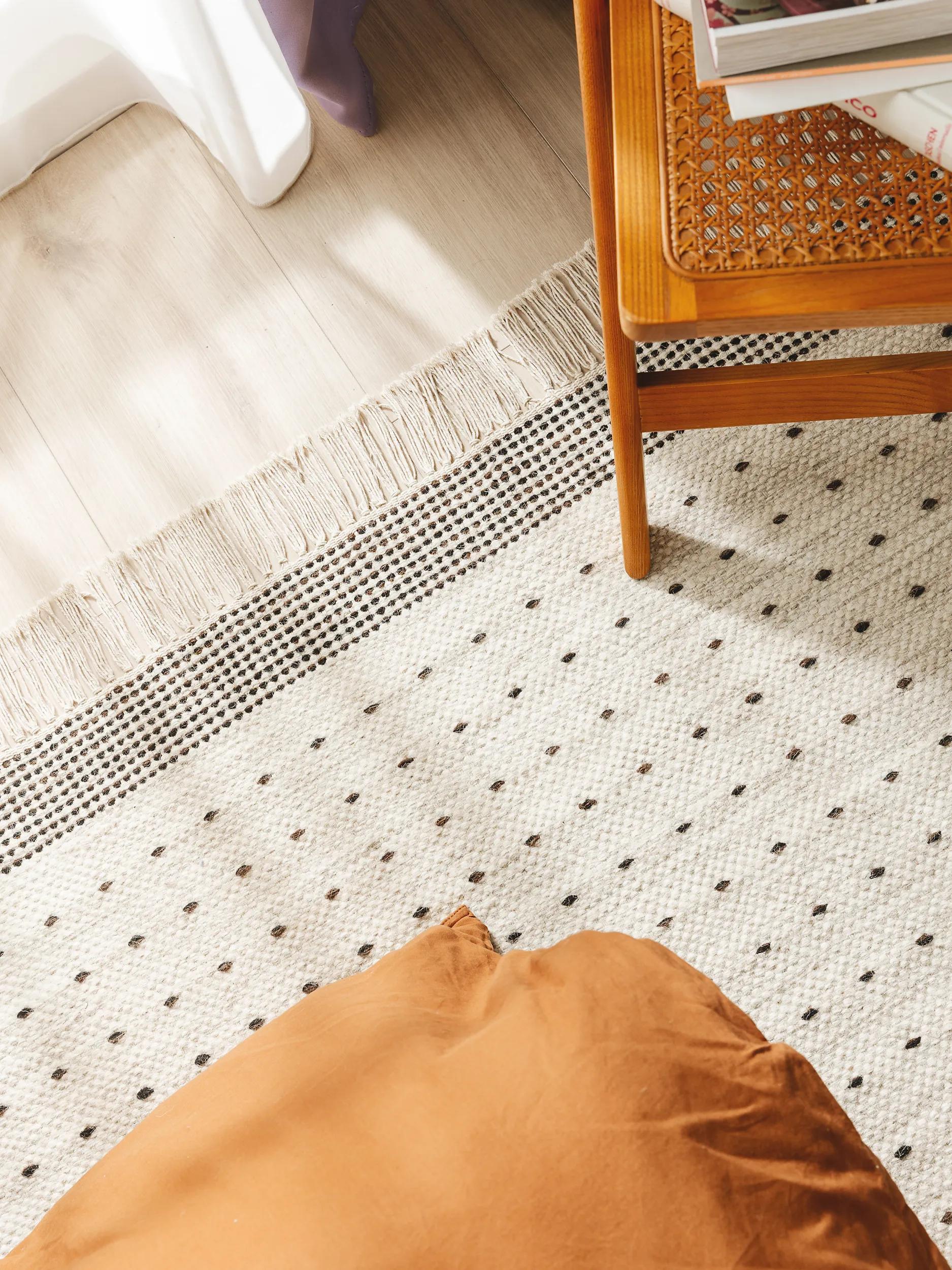 Wool Rug Bahati Black/White