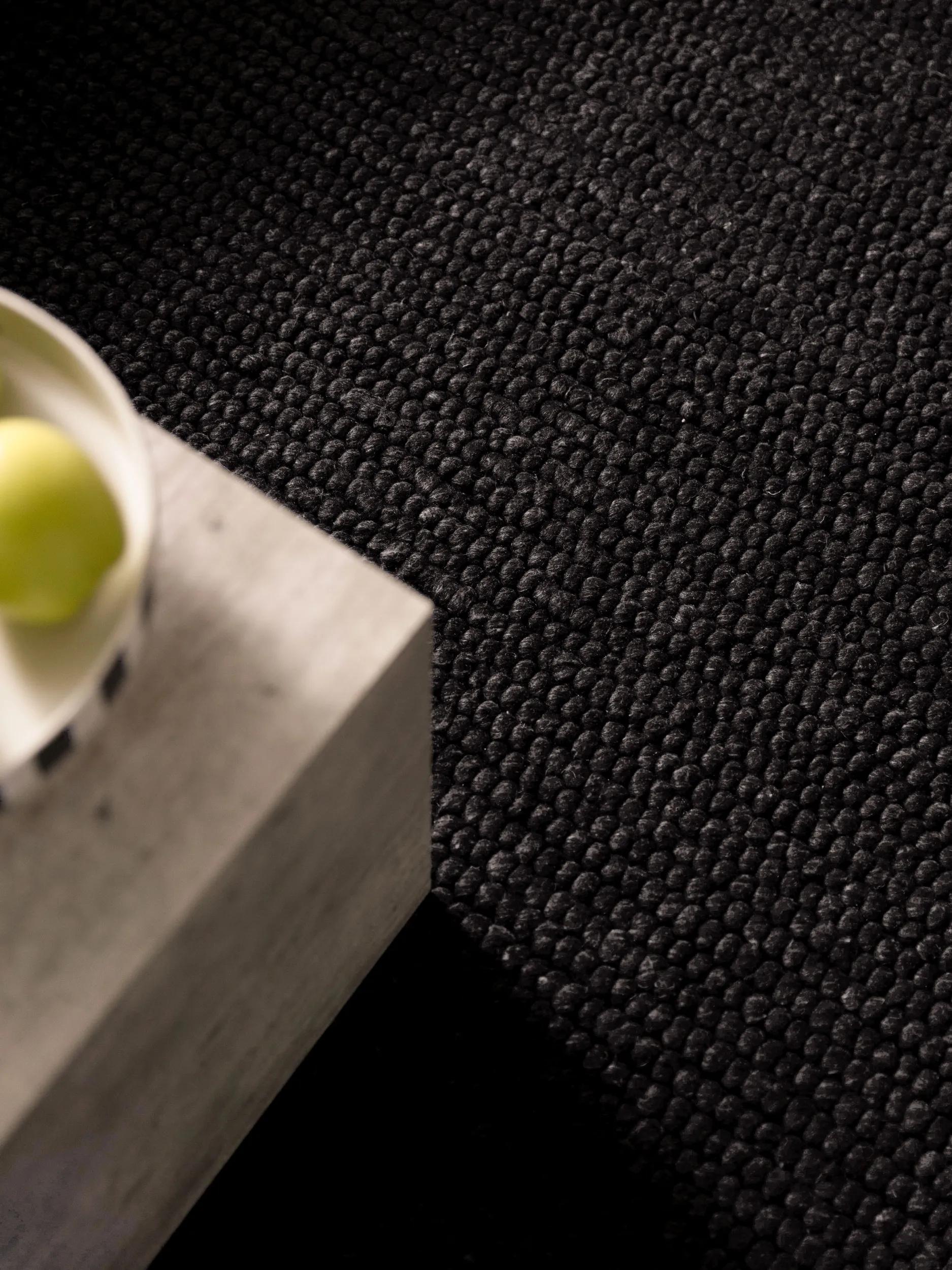 Wool Rug Beads Charcoal