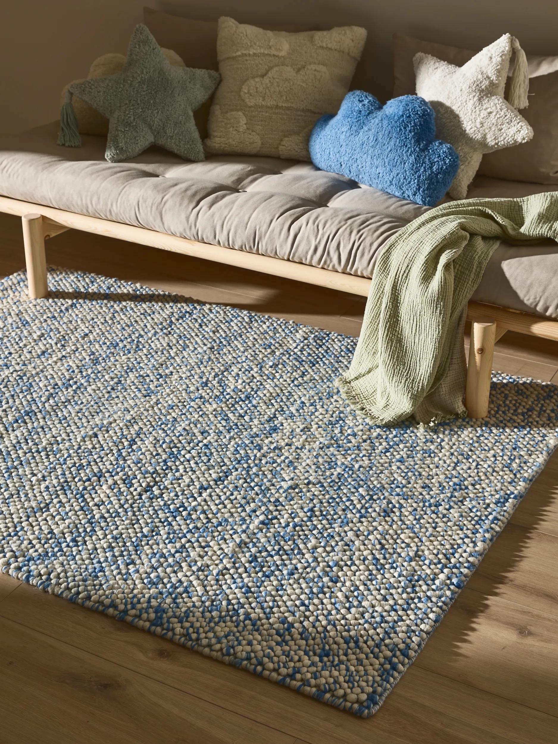 Kids rug Beady Blue
