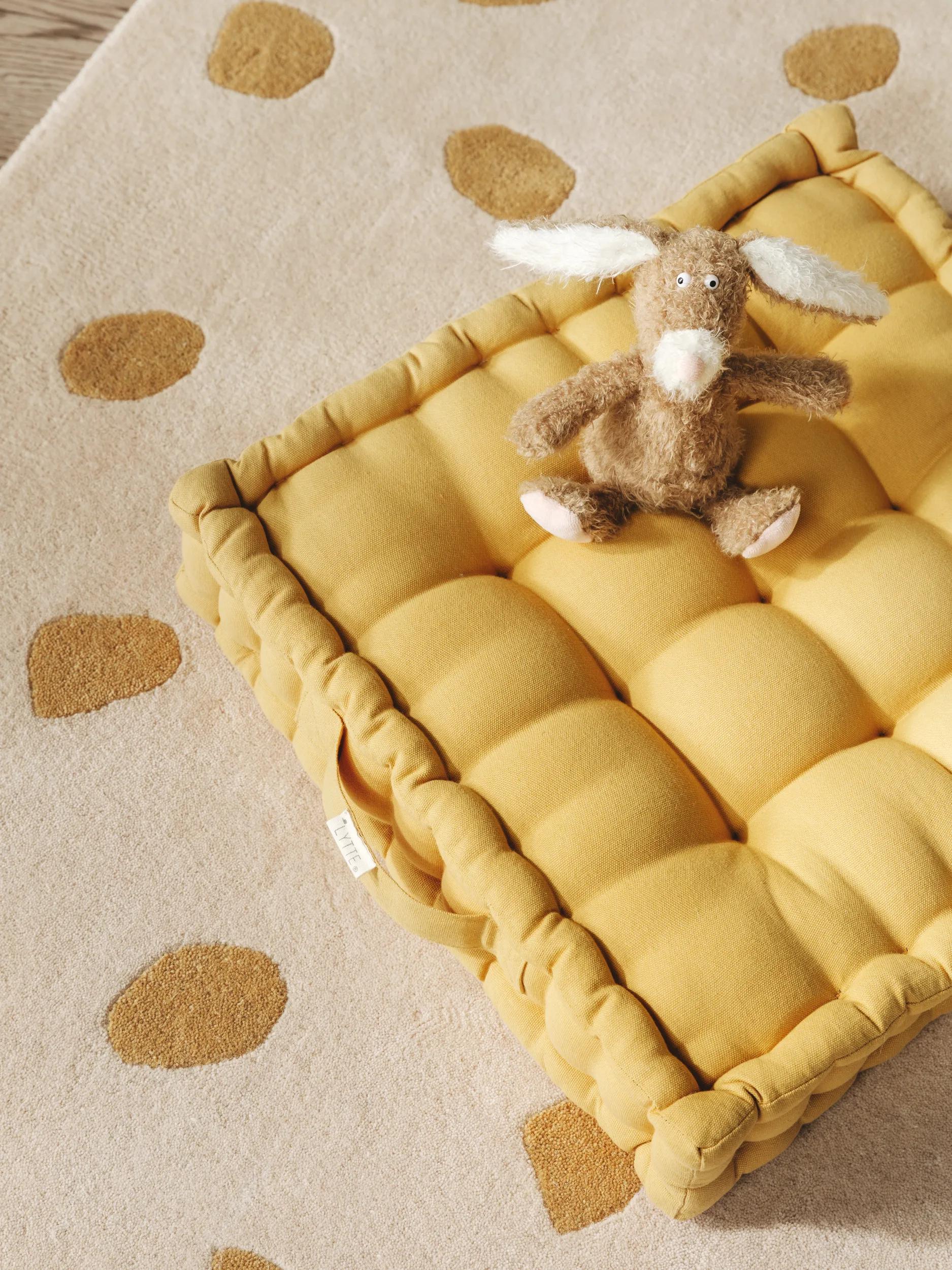 Floor cushion Bene Yellow