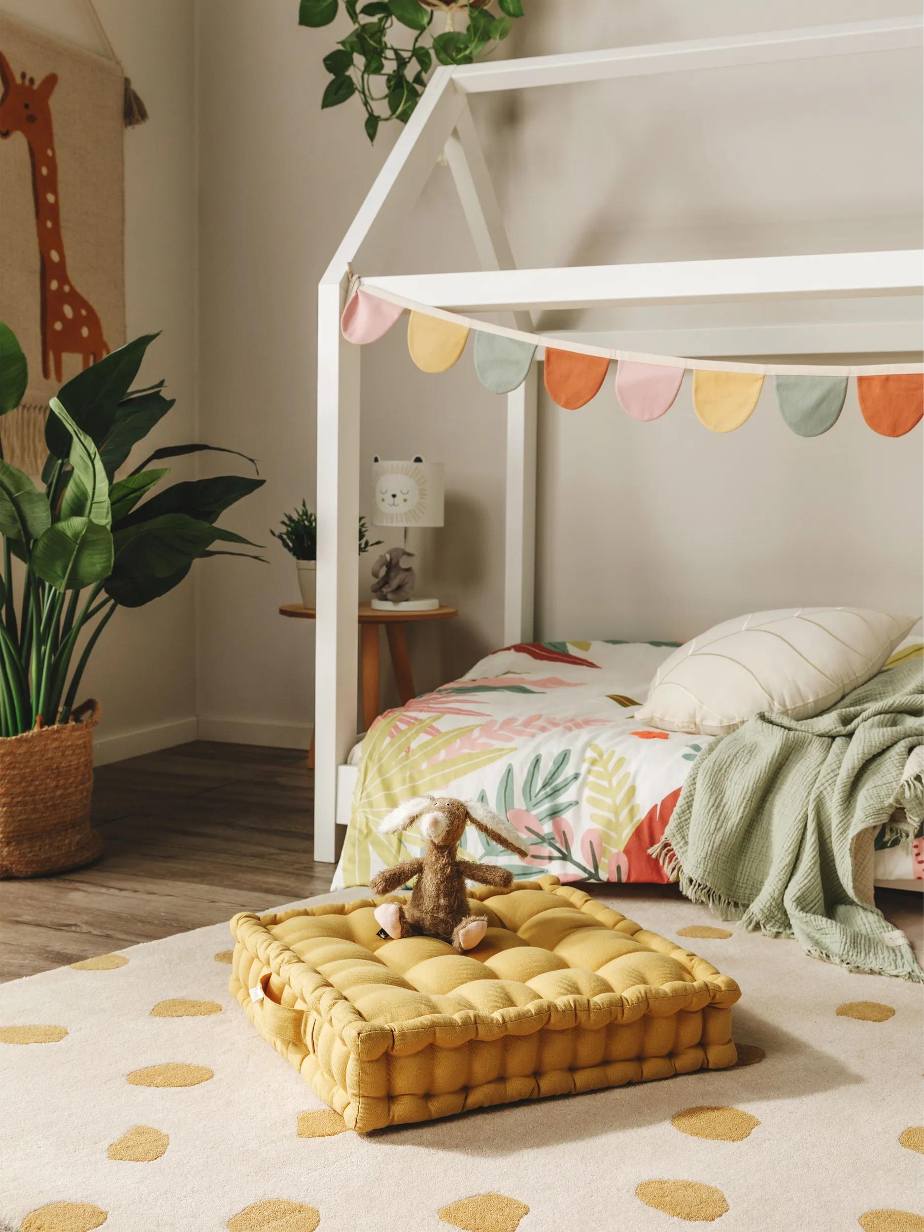 Floor cushion Bene Yellow