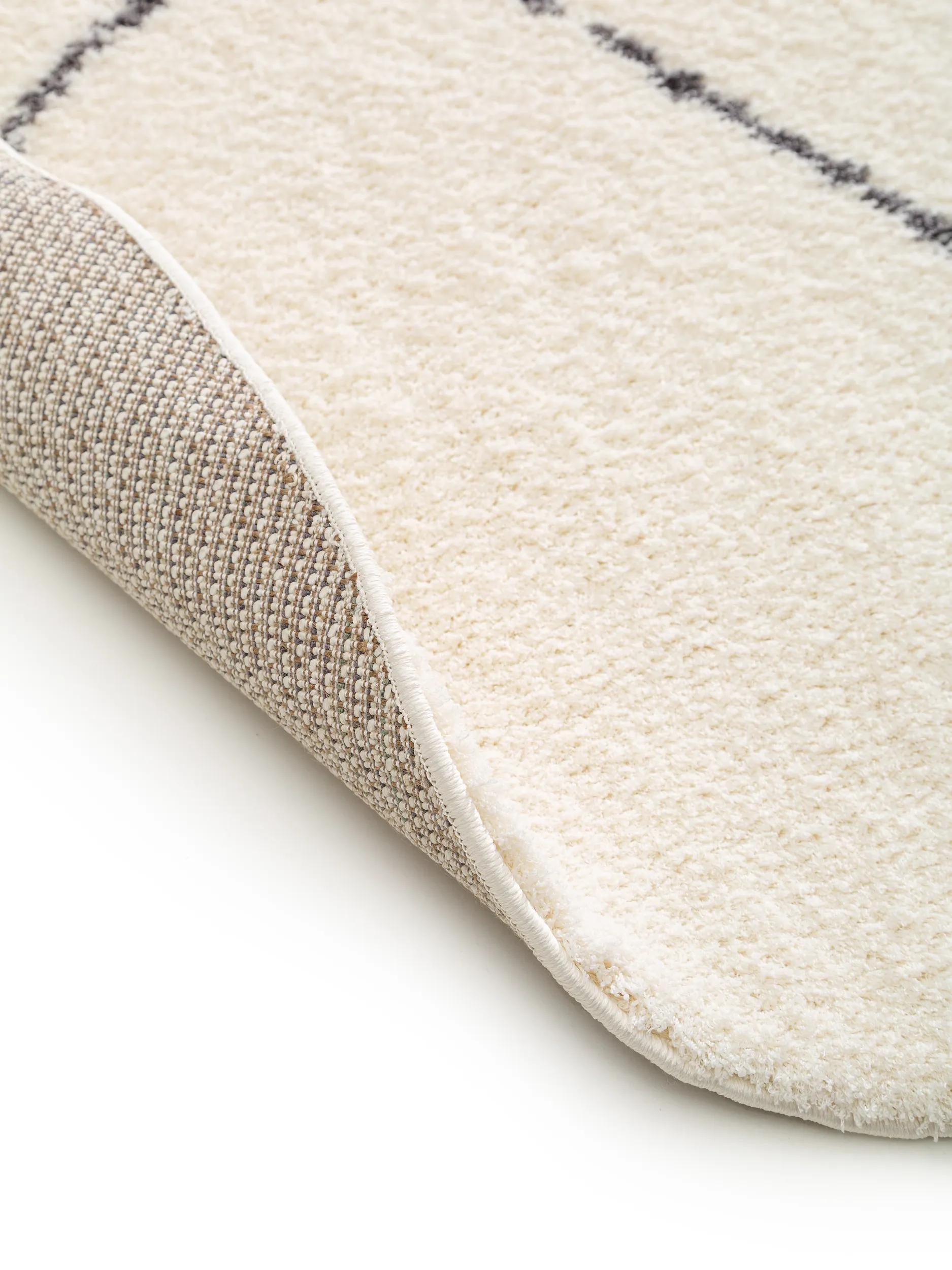 Shaggy Round Rug Benno Cream