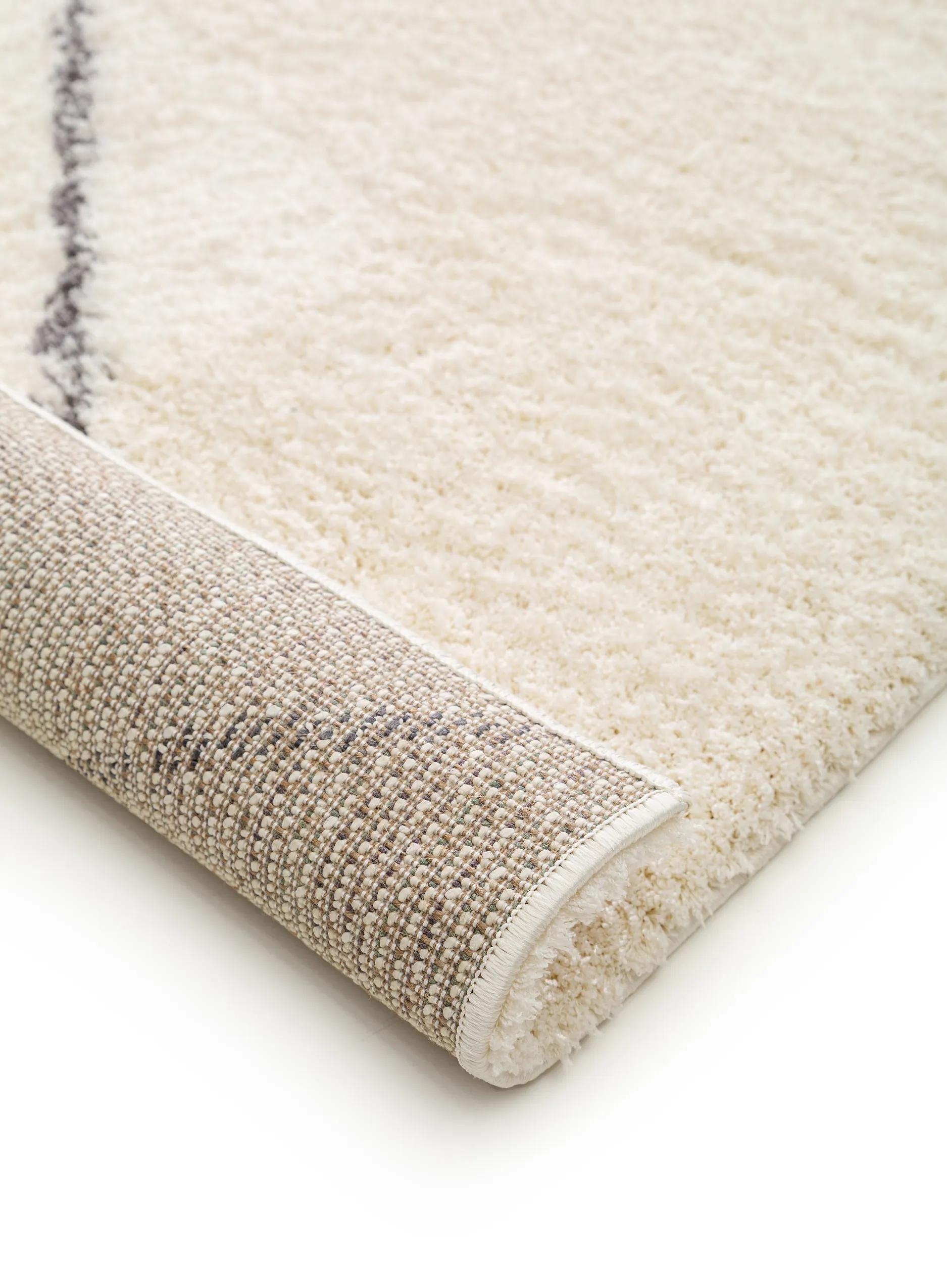 Shaggy rug Benno Cream